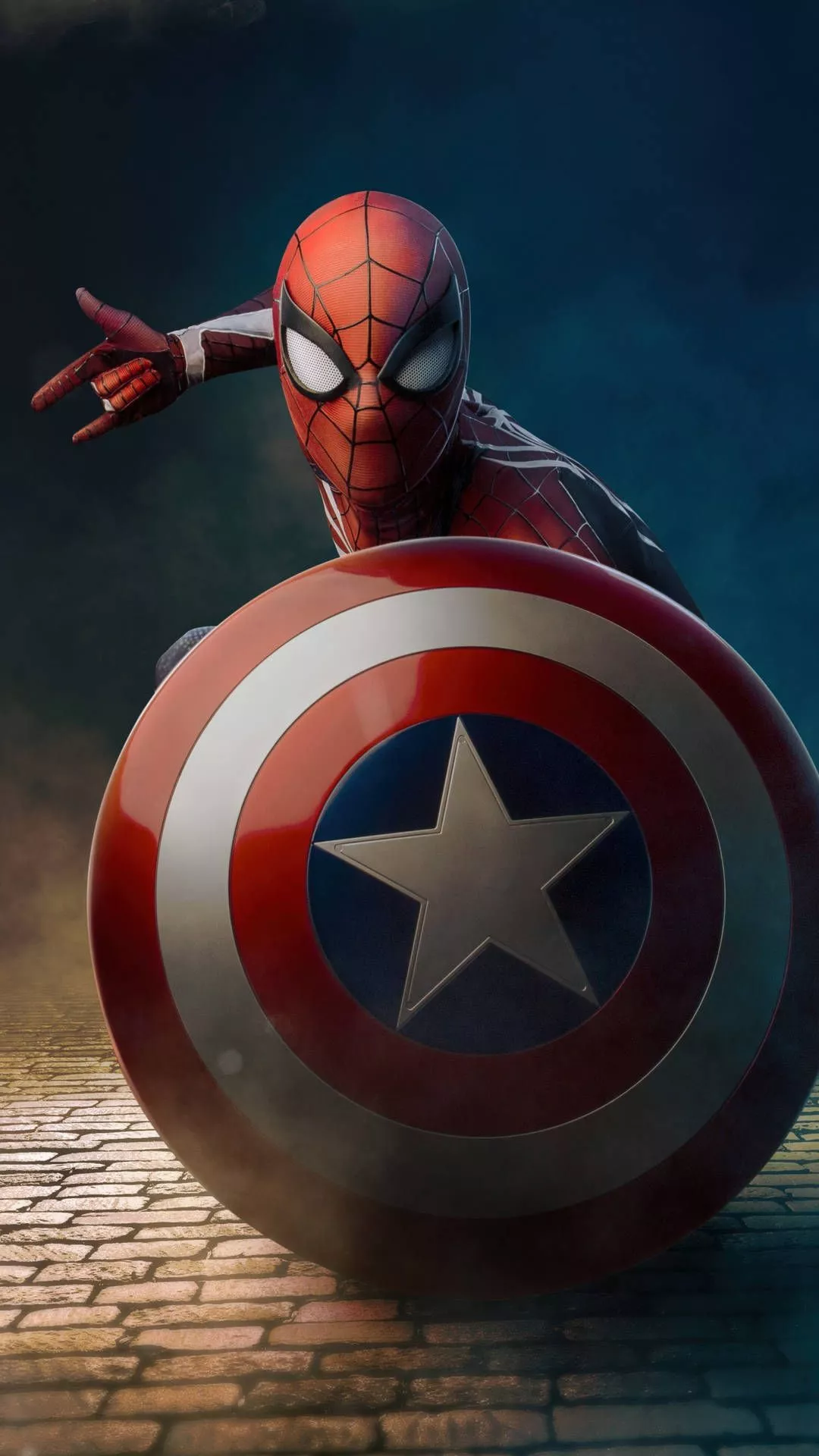Spiderman With Shield 4k Marvel iPhone