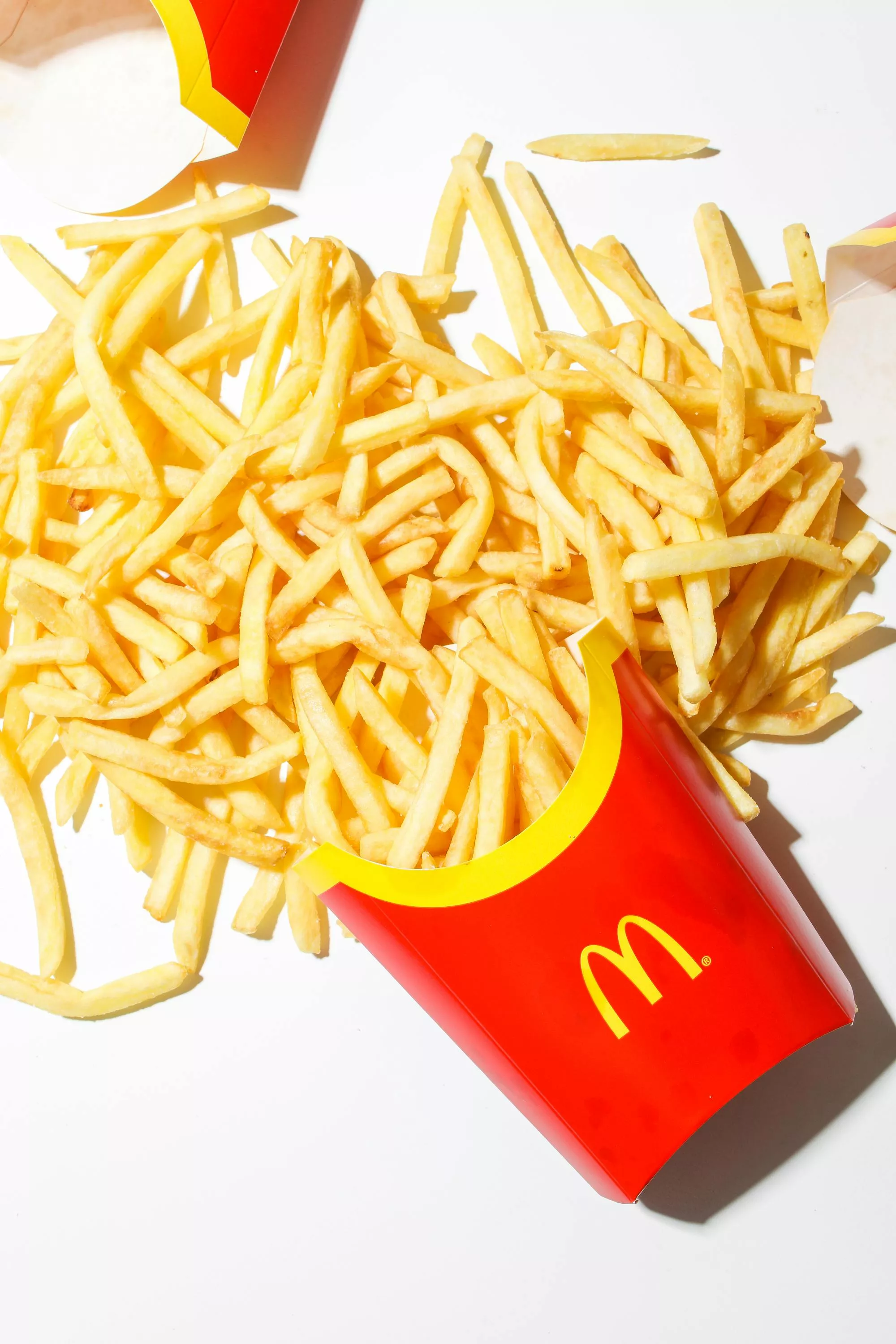 Mcdonalds Fries on White Surface · Free