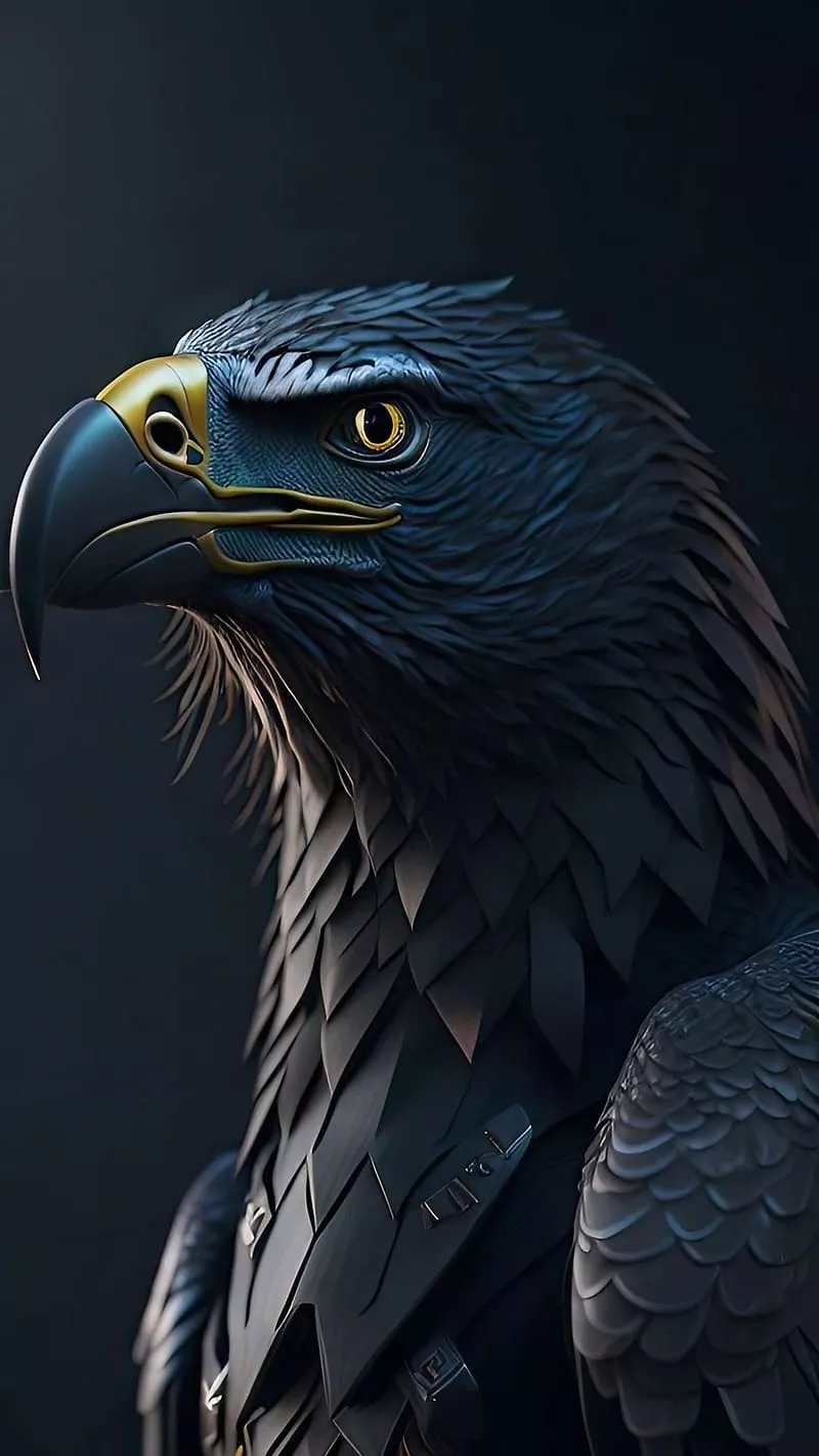 Black Eagle, bird, HD
