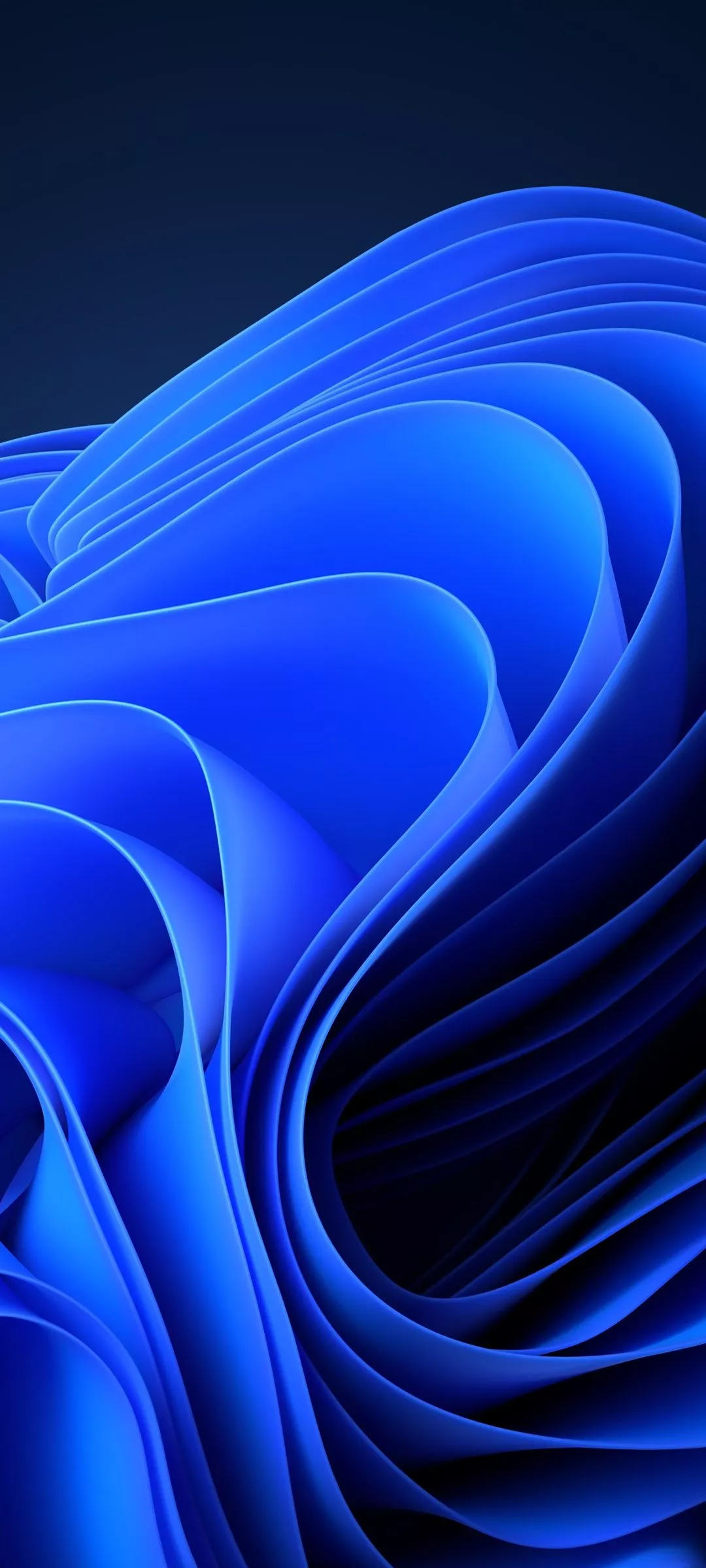 Blue Abstract Dark Mode 4K Wallpaper