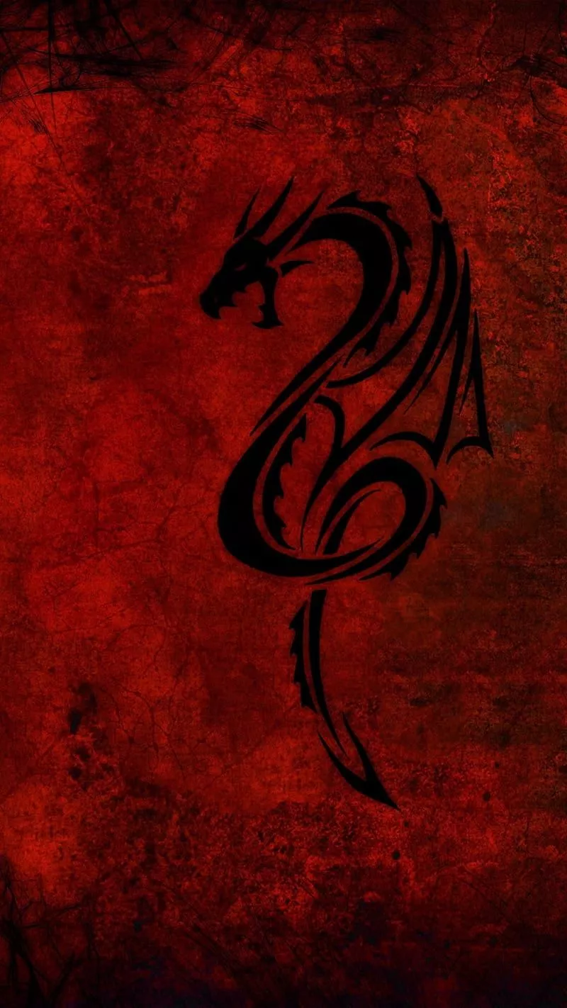 red, dragons, HD phone wallpaper