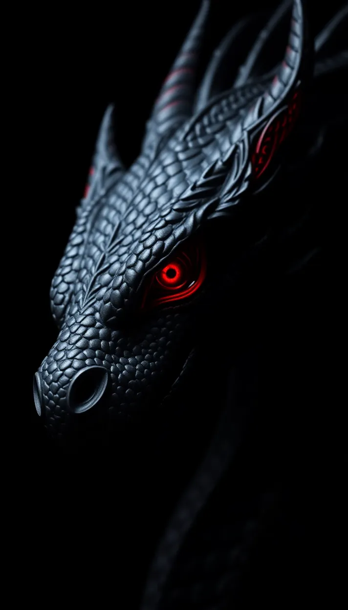 black dragon head Image