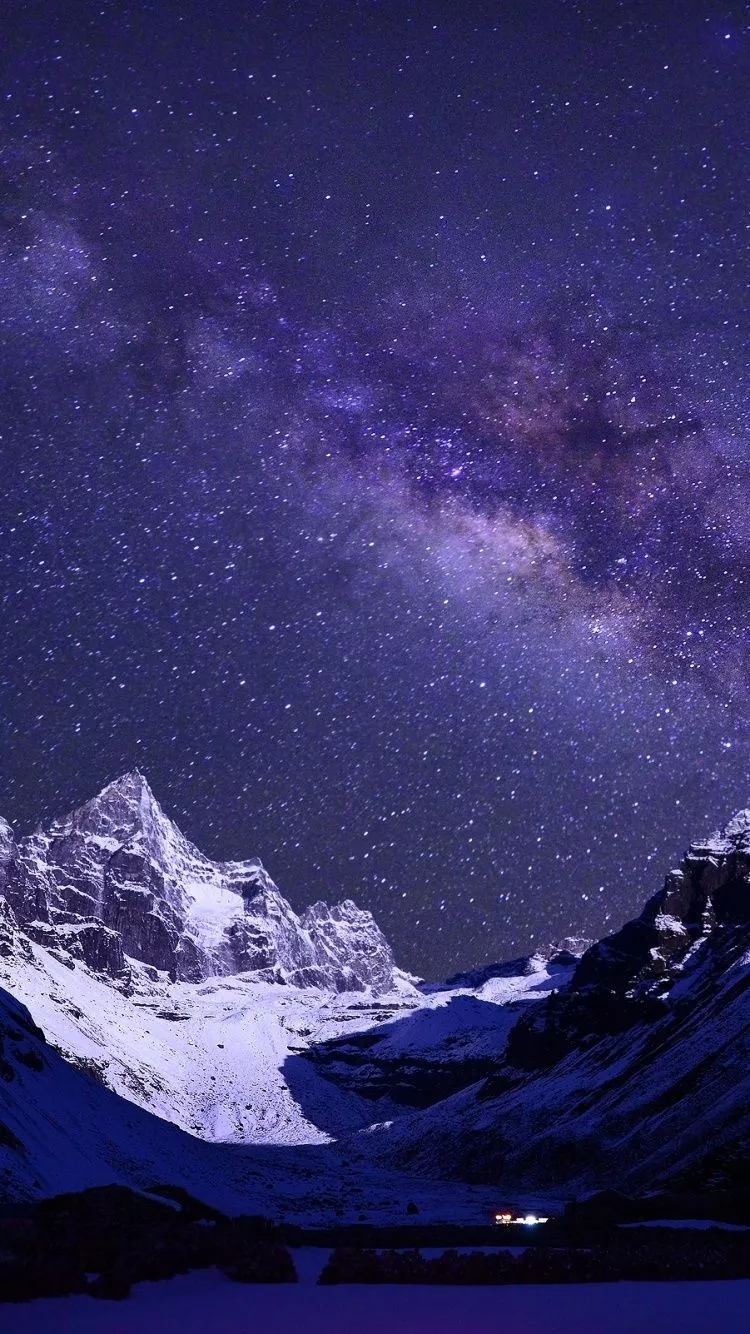 Earth Himalayas, Mount Everest, Night