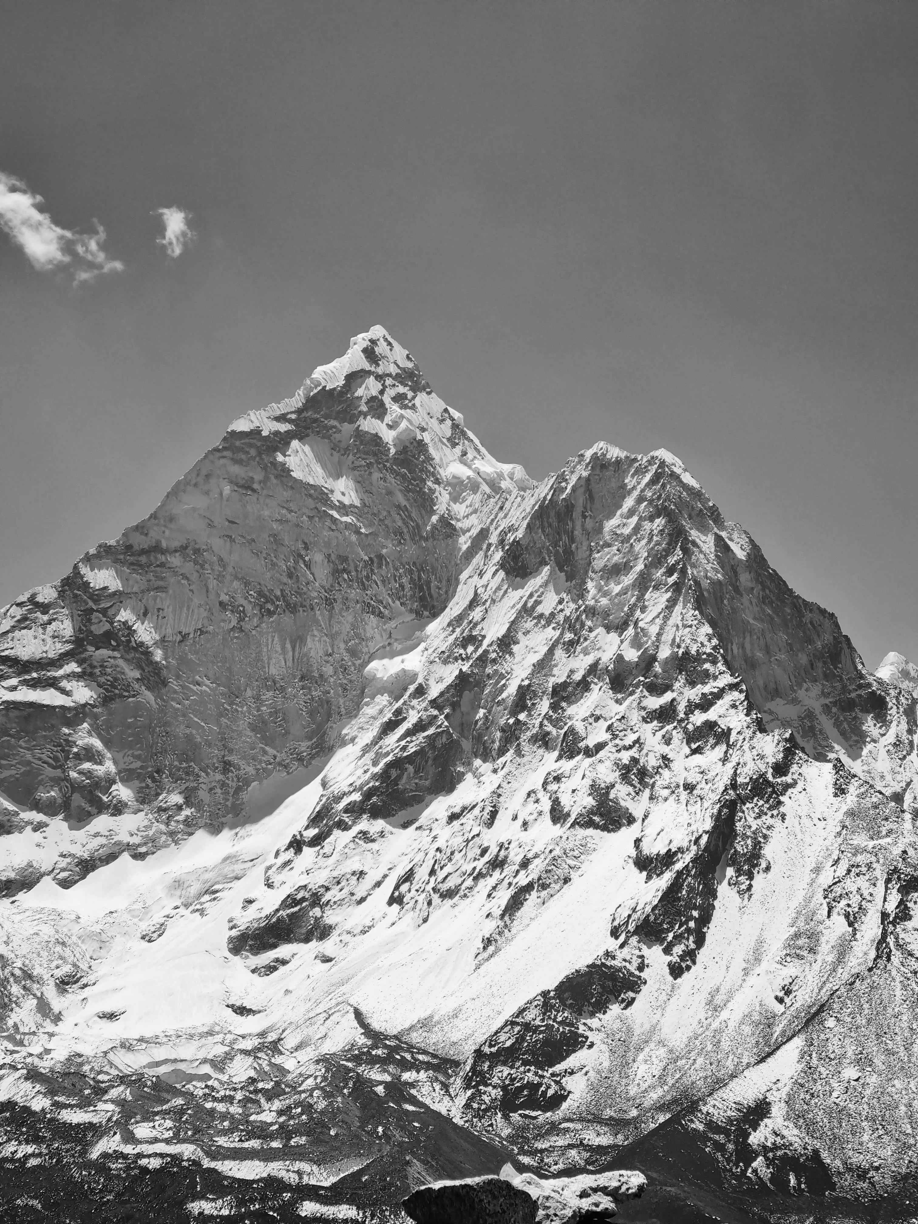 Mount Everest In Black and White · Free