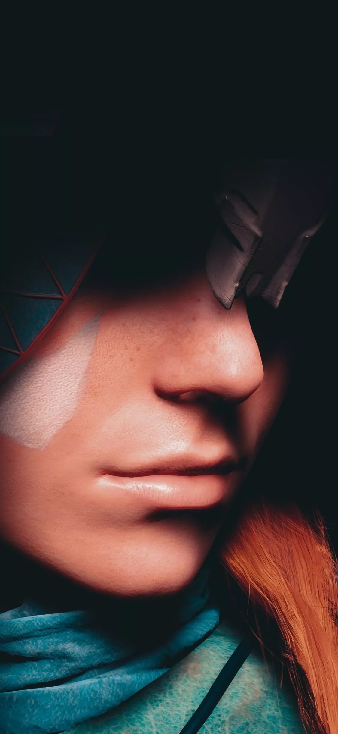 Download wallpaper 1125x2436 aloy, face