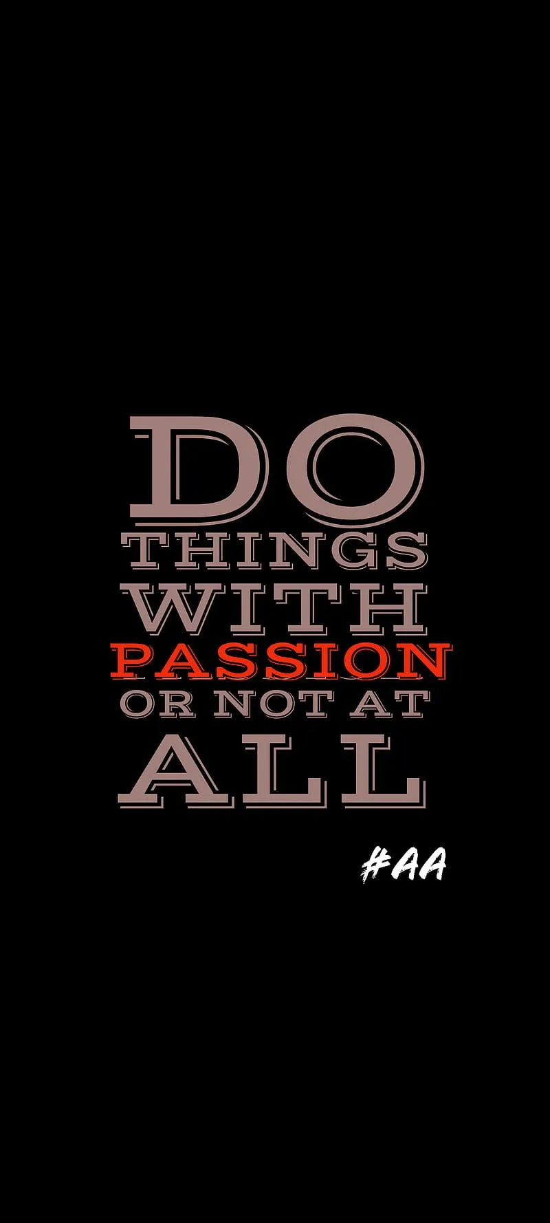 Work For Passion, attitude, best, lazy, quotes, success, HD phone wallpaper