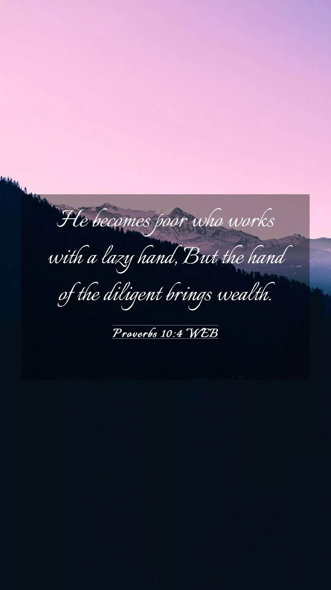 Proverbs 10:4 WEB Mobile Phone