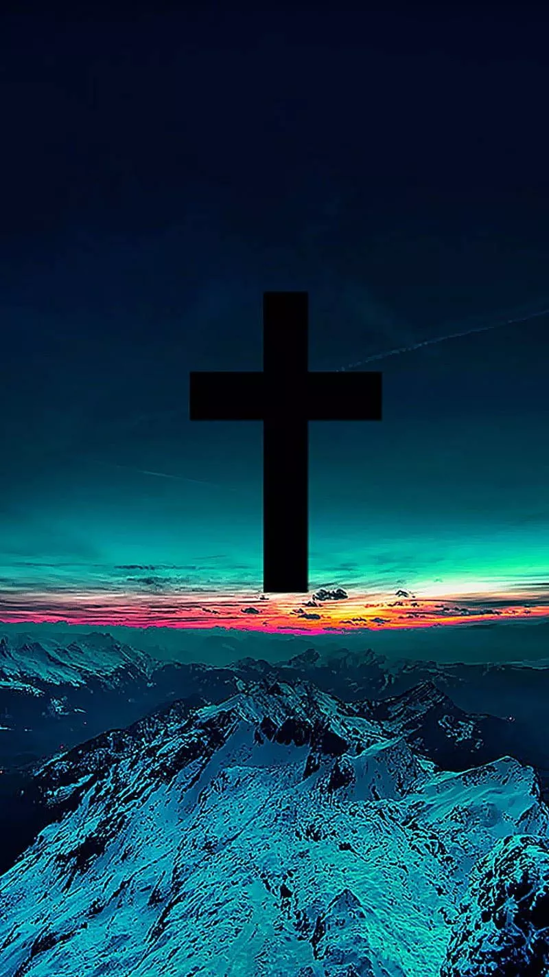 Christian iPhone Black Cross Wallpaper