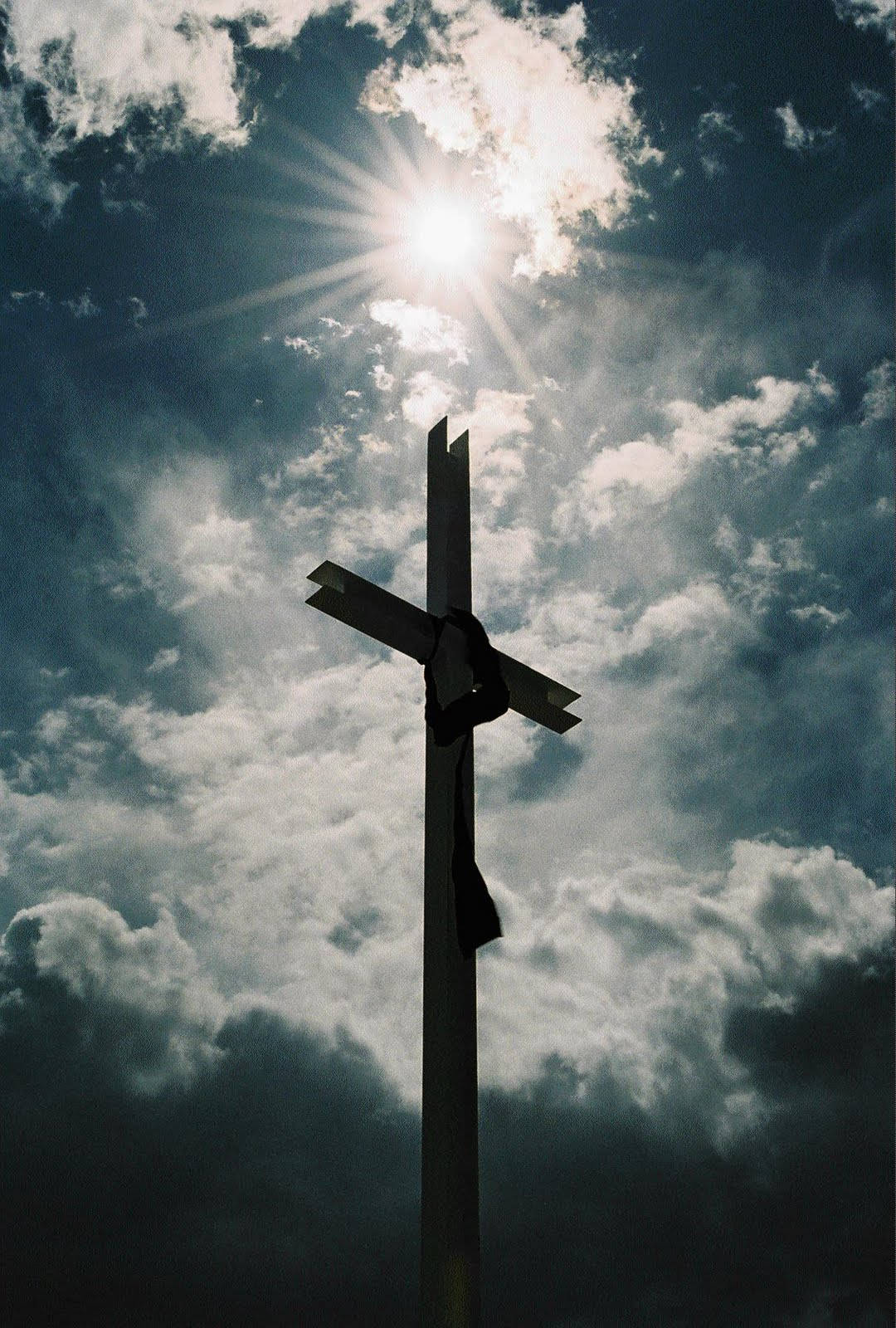 Metal Cross Christian iPhone Wallpaper