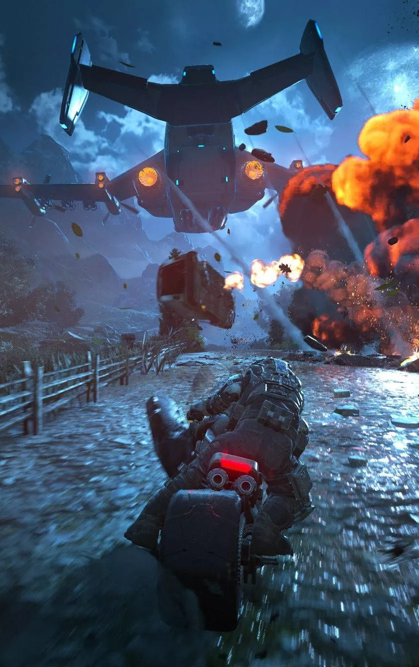 Warrior On Motorcycle Gears 5 Phone