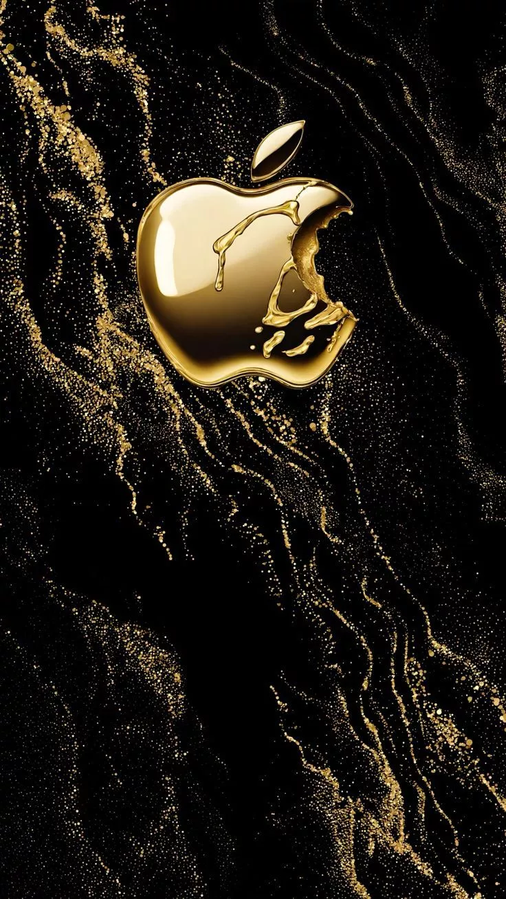 Golden iPhone wallpaper / Lock Screen