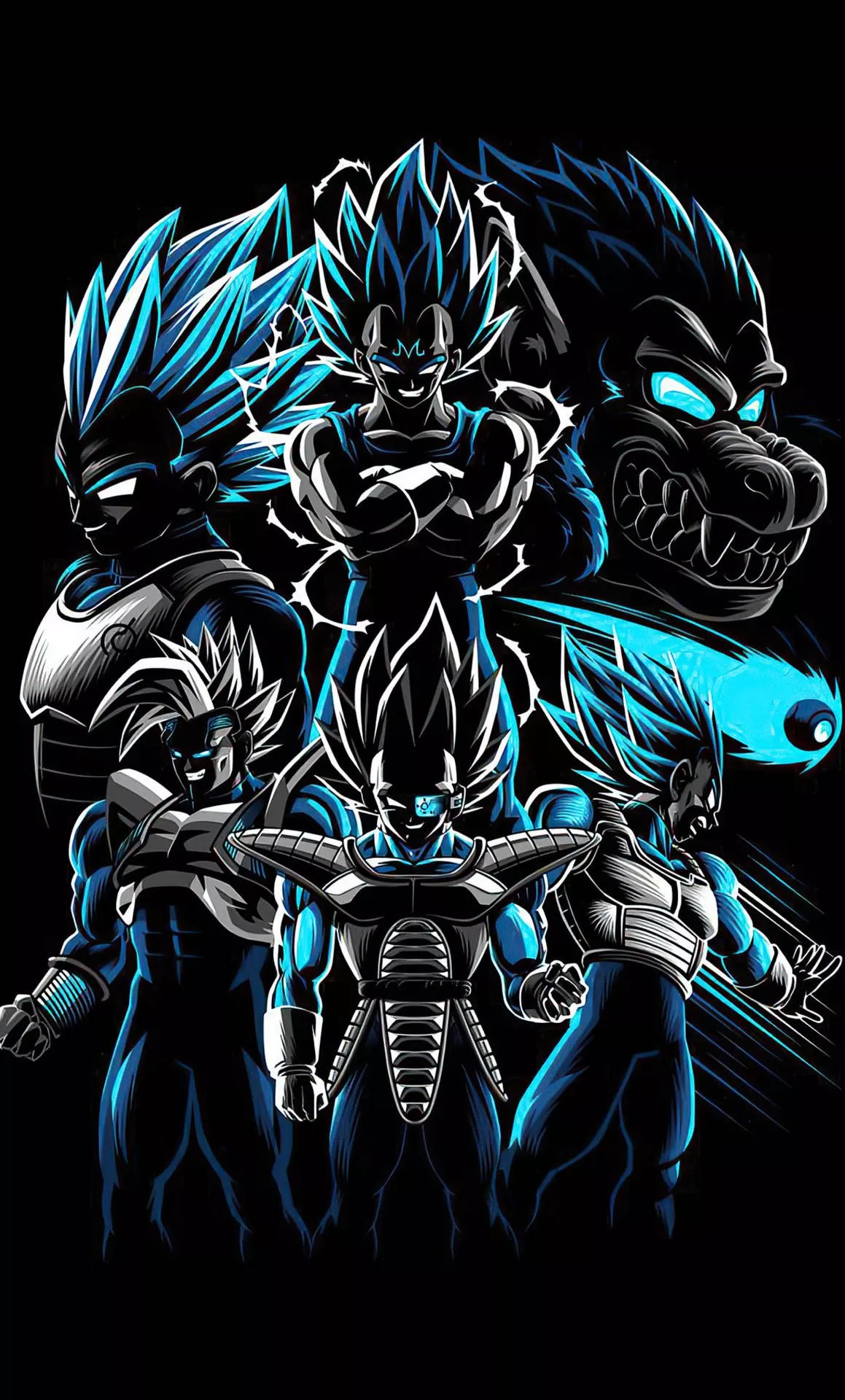 Vegeta Various Forms Dragon Ball Z