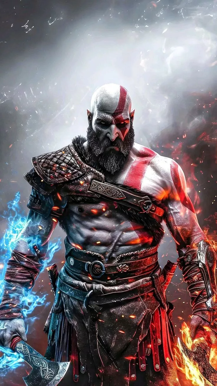 Kratos. God Of War Wallpaper 4K HD