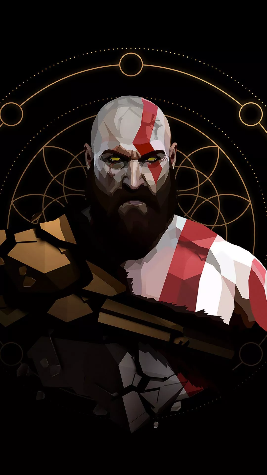 Kratos Wallpaper 4K, Minimalist, God of War