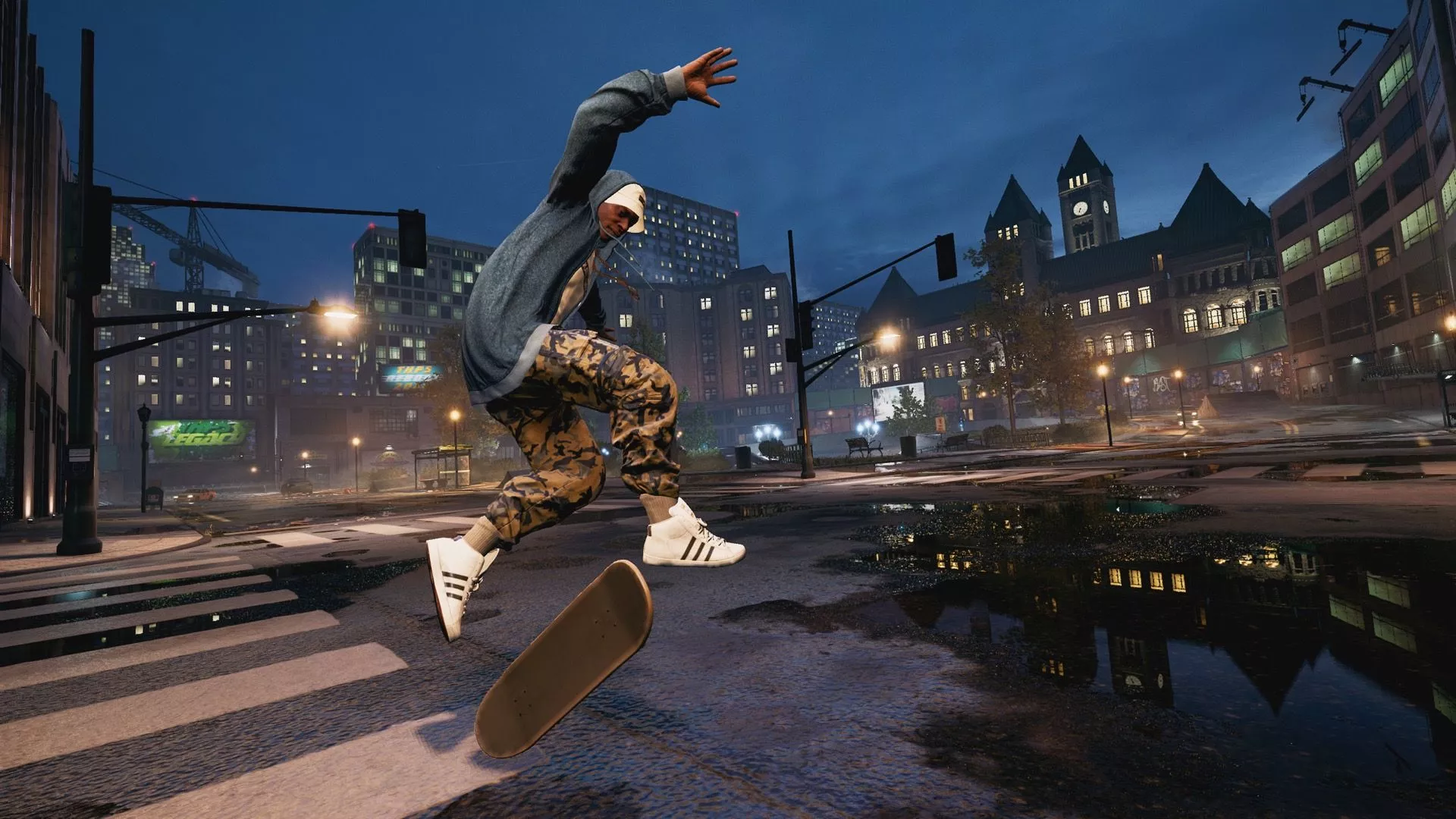 Download Dark Night City Skateboarding Skateboard Video Game Tony Hawk Pro Skater 1 And 2 Dark Gaming HD Wallpaper