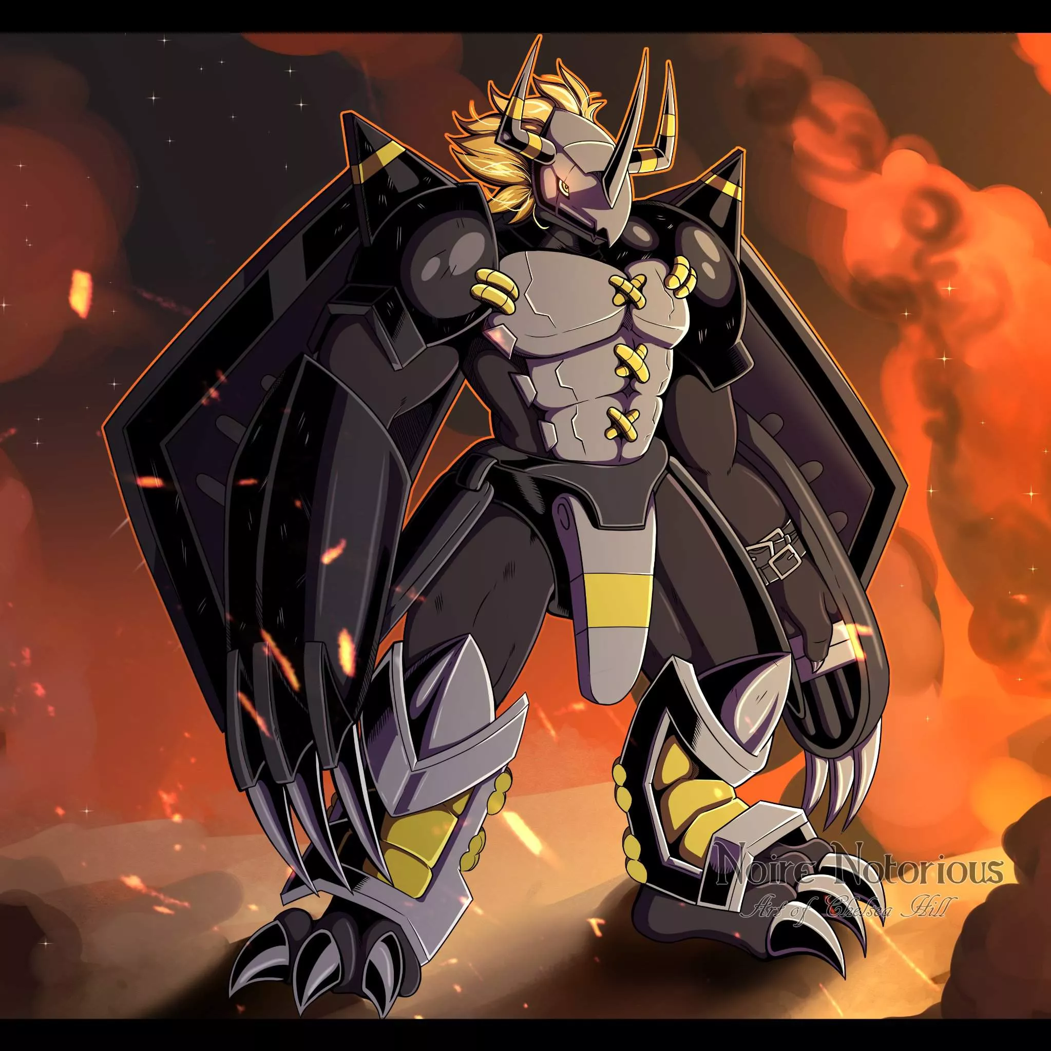Blackwargreymon fanart ❤️ Art