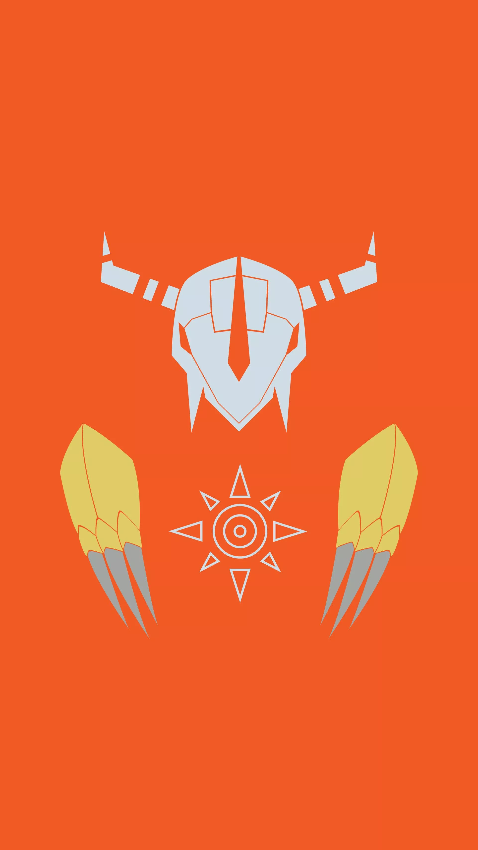 WarGreymon Minimalist Wallpaper