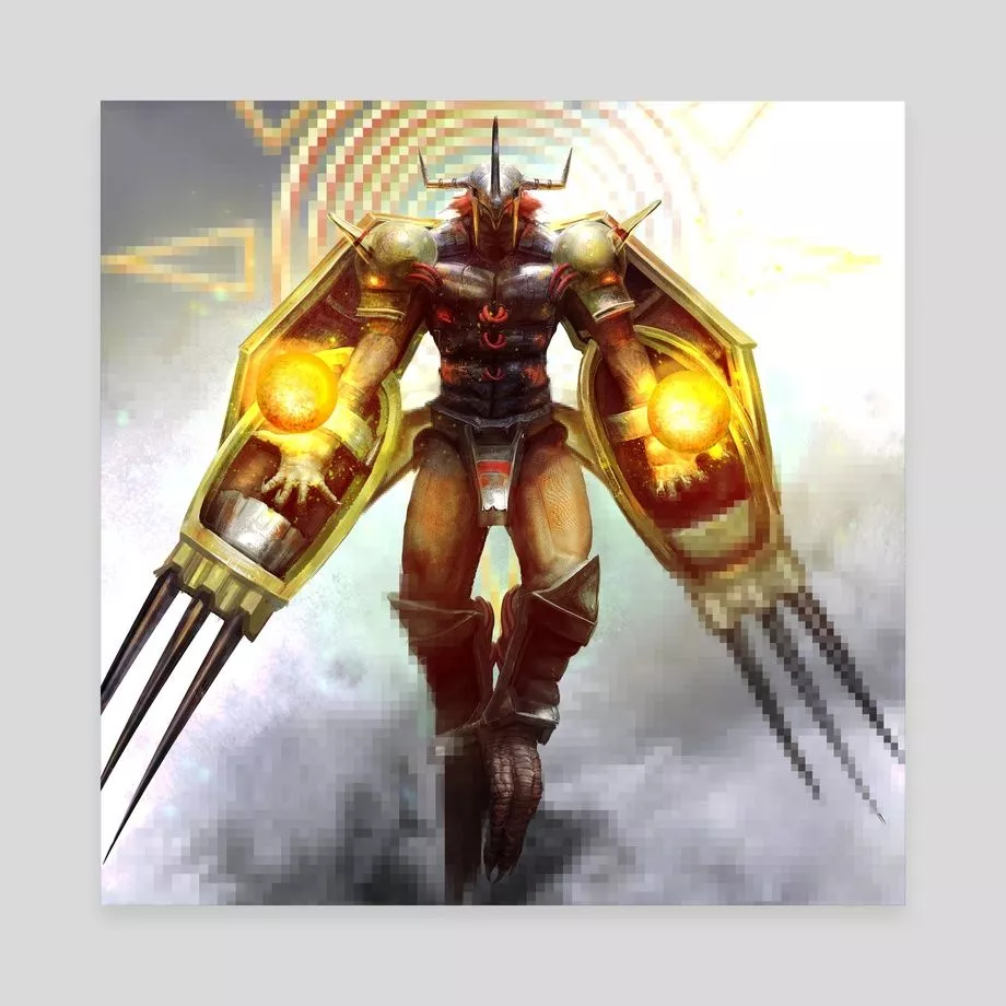 Digimon: Wargreymon, an art canvas