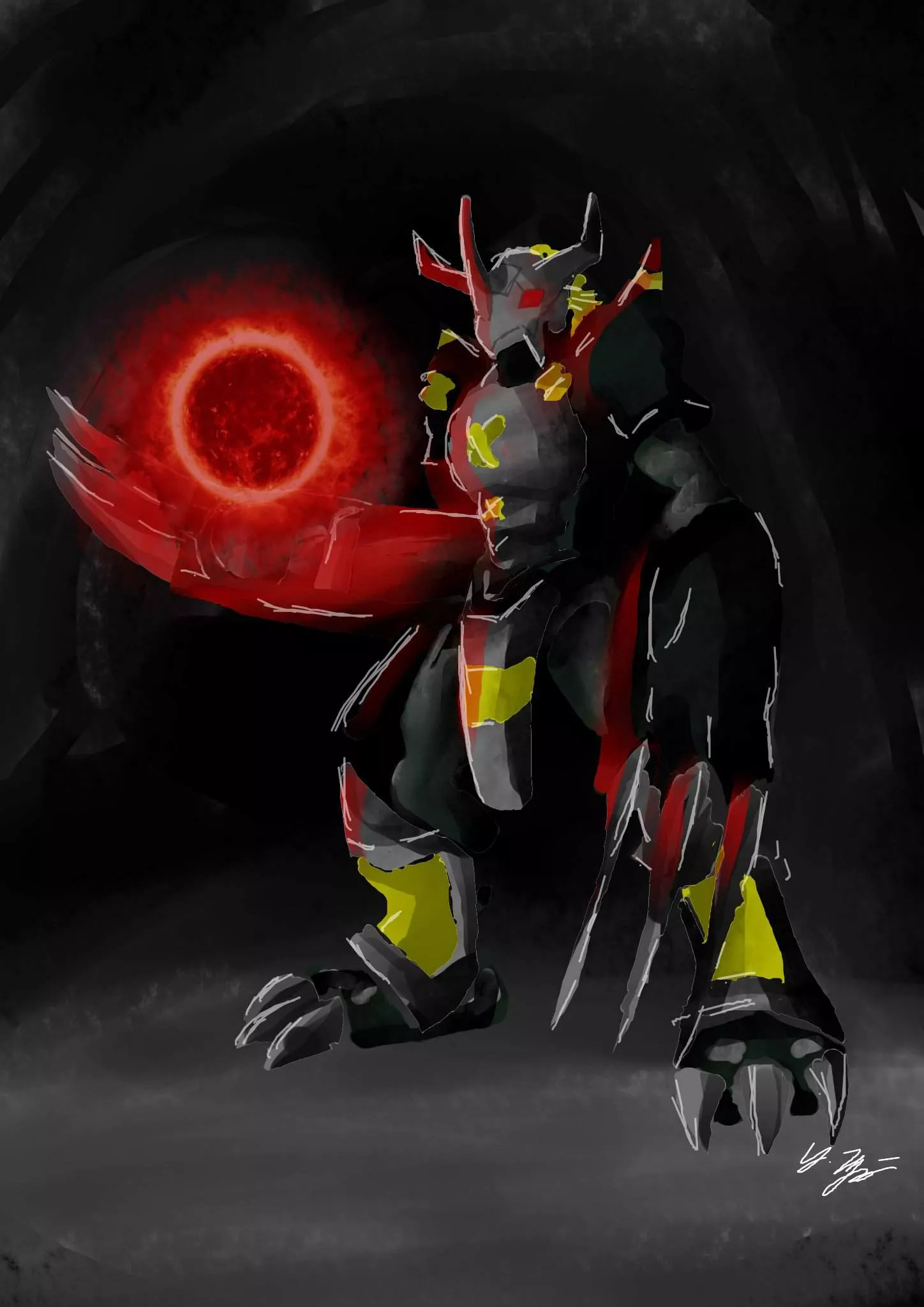 Black Wargreymon Art