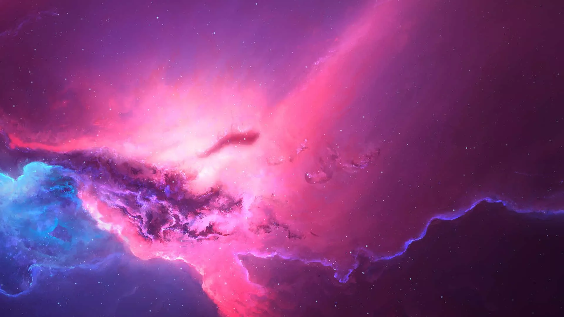 Download Cosmic Pink Nebula 4k Wallpaper