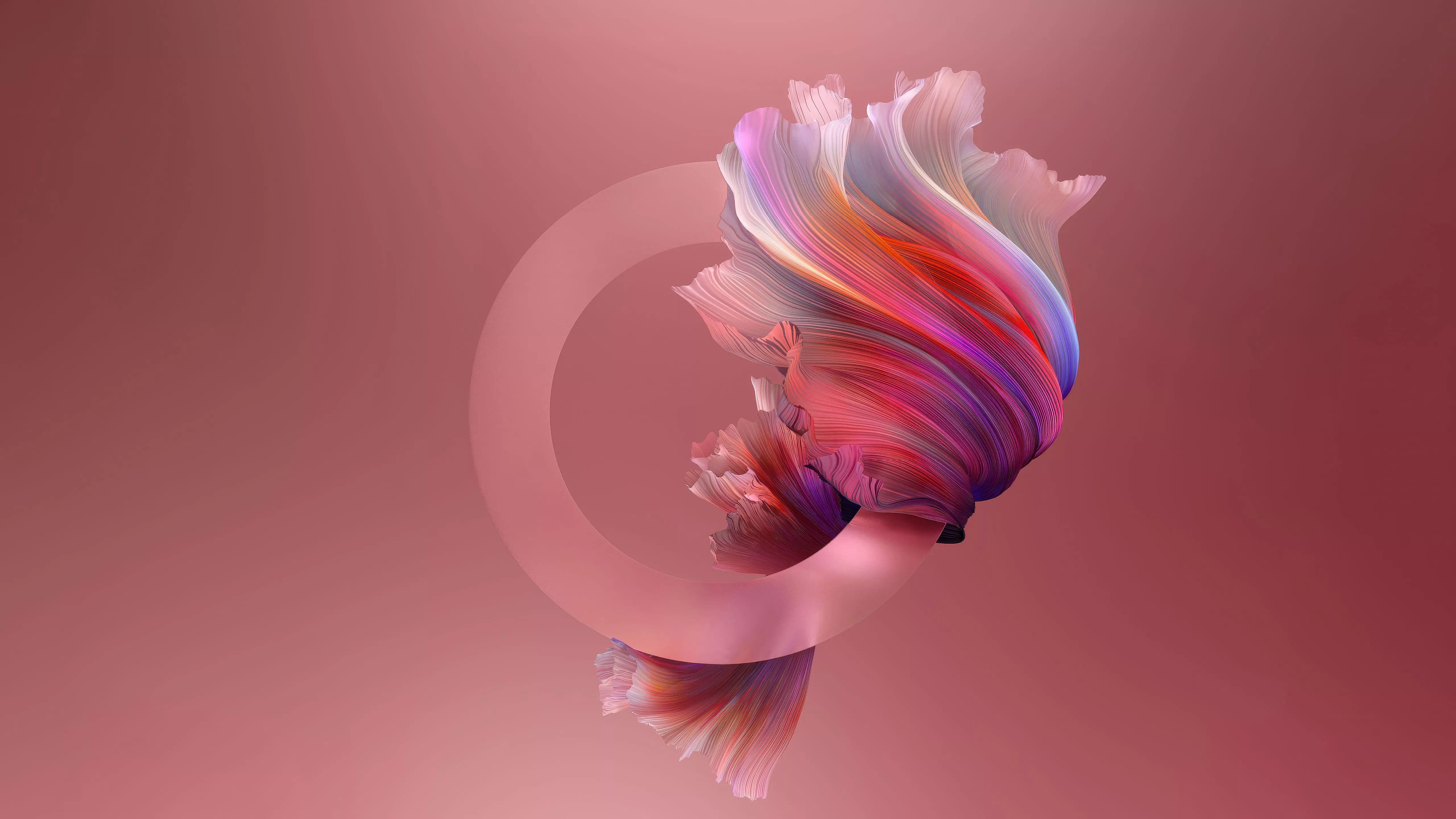 Pastel red Wallpaper 4K, Abstract design, Red background