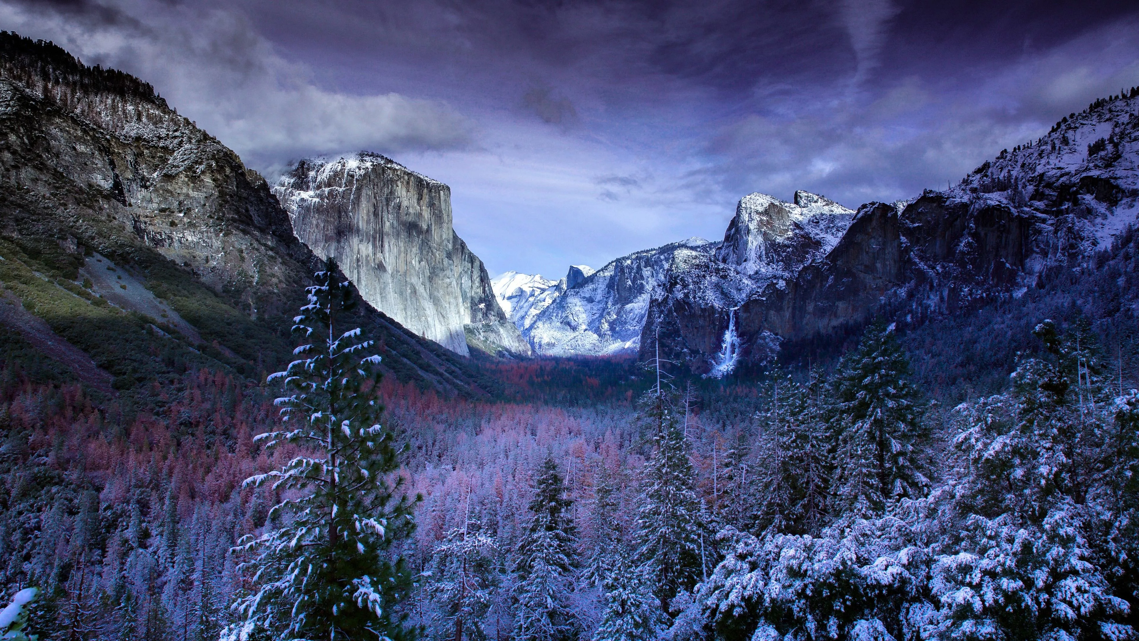 Winter Fall Season Yosemite National