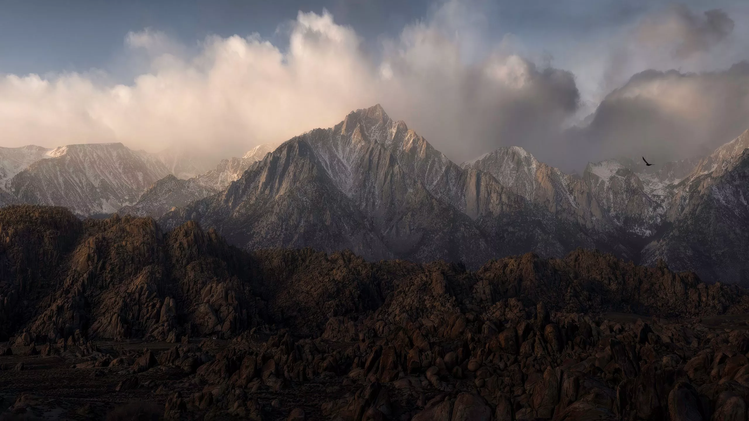 Download wallpaper 2560x1440 mountains