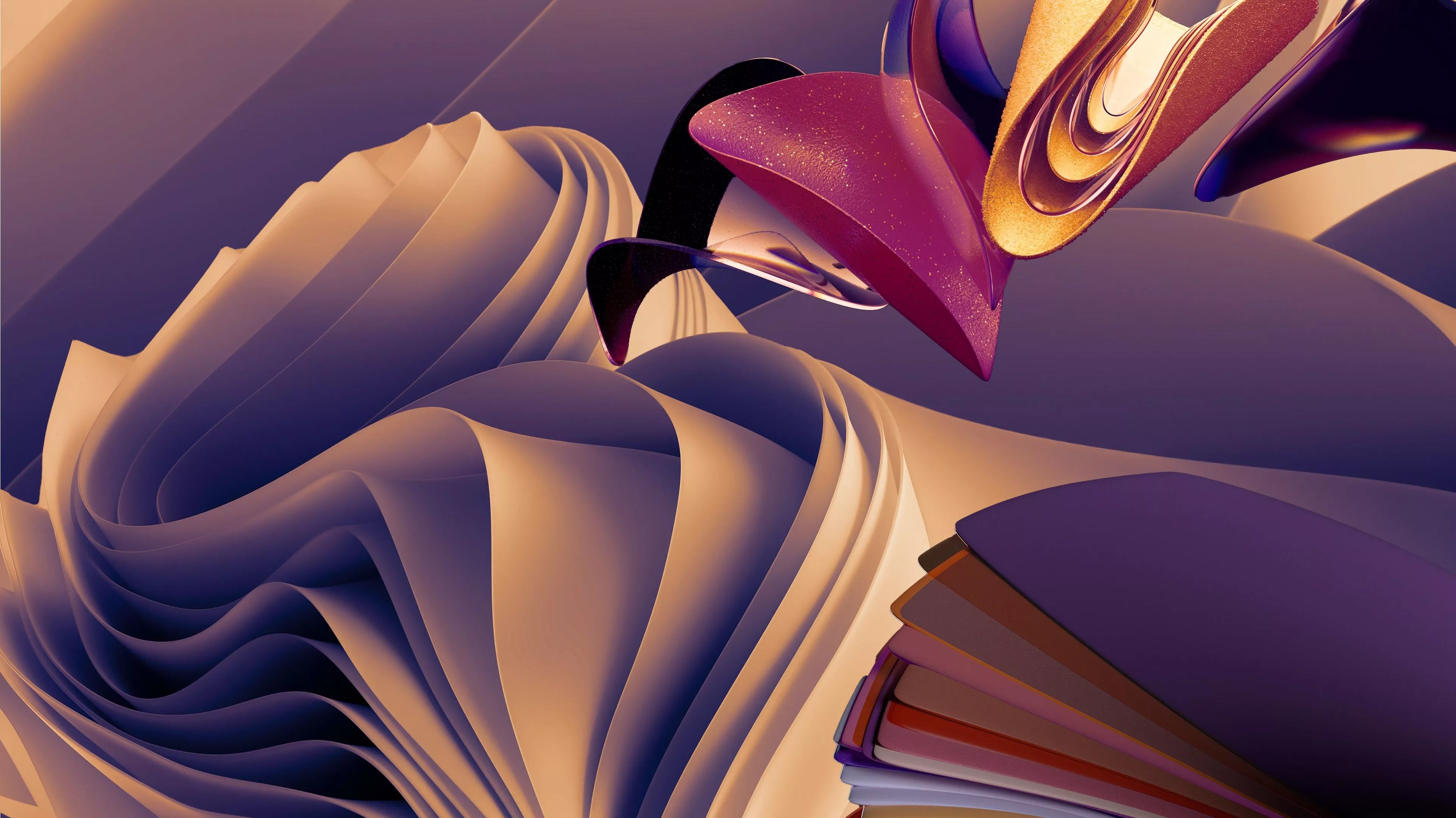 Light Purple Artistic Digital Art