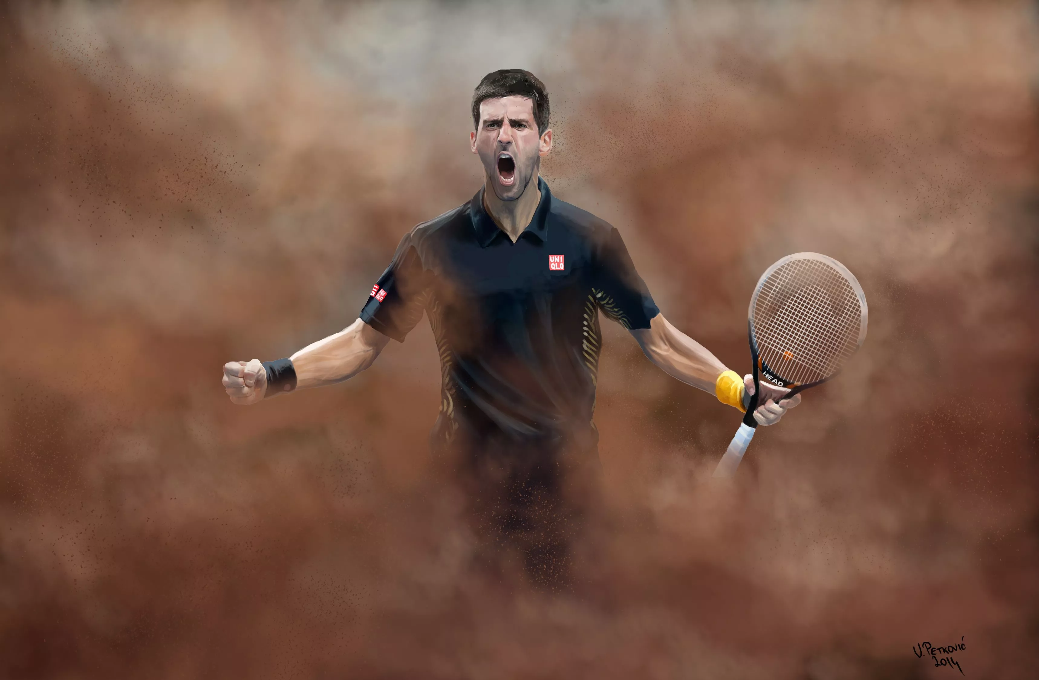 Novak Djokovic Wallpaper 3436x2250