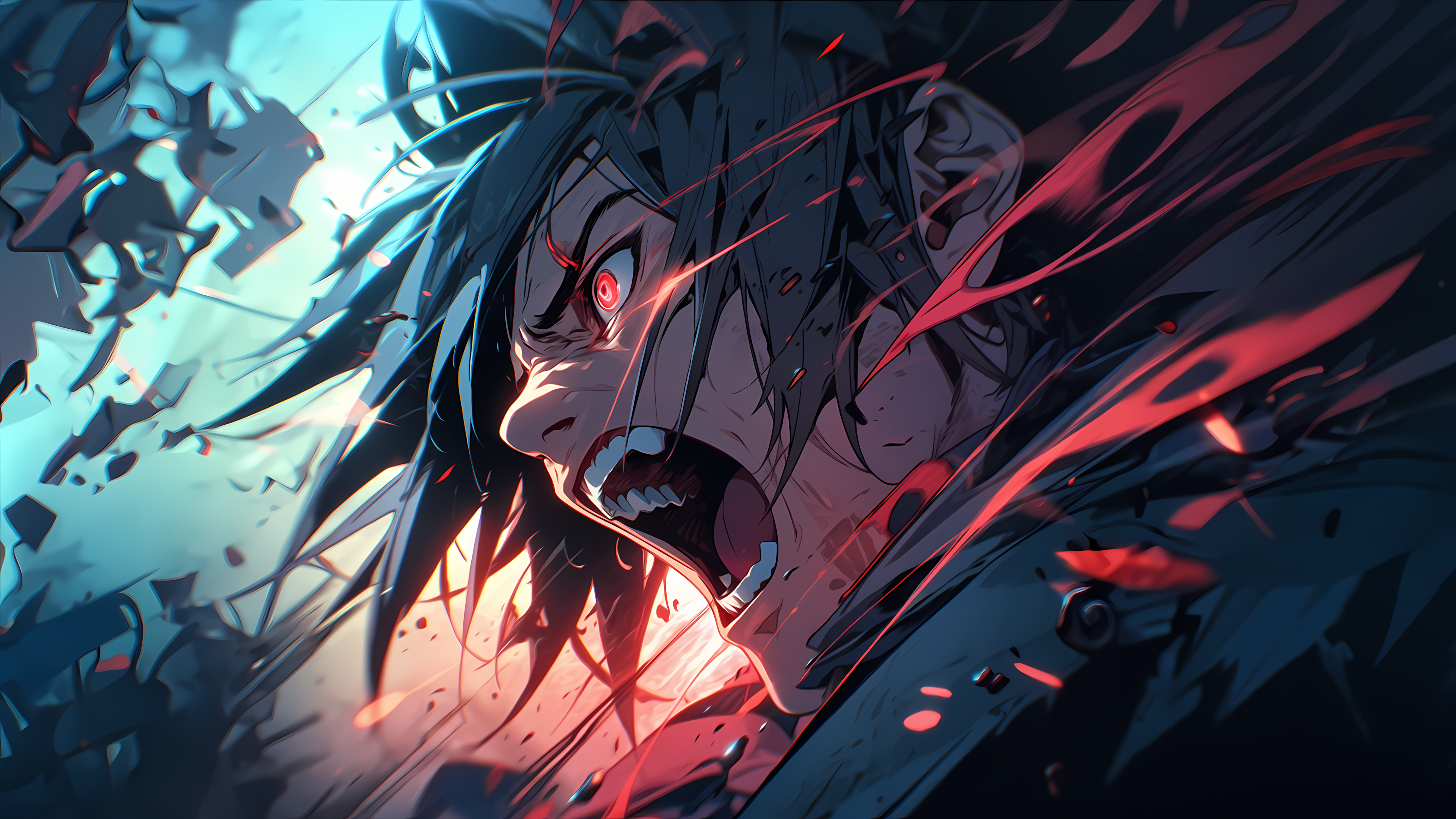 Intense Anime Character 4K Wallpaper