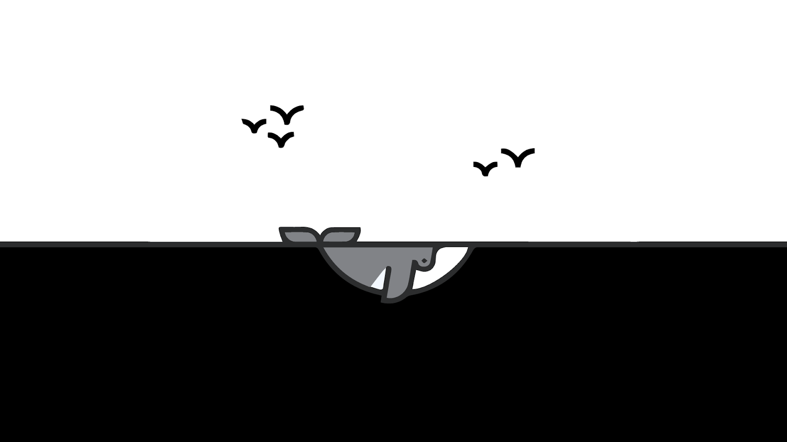 White Whale Wallpaper