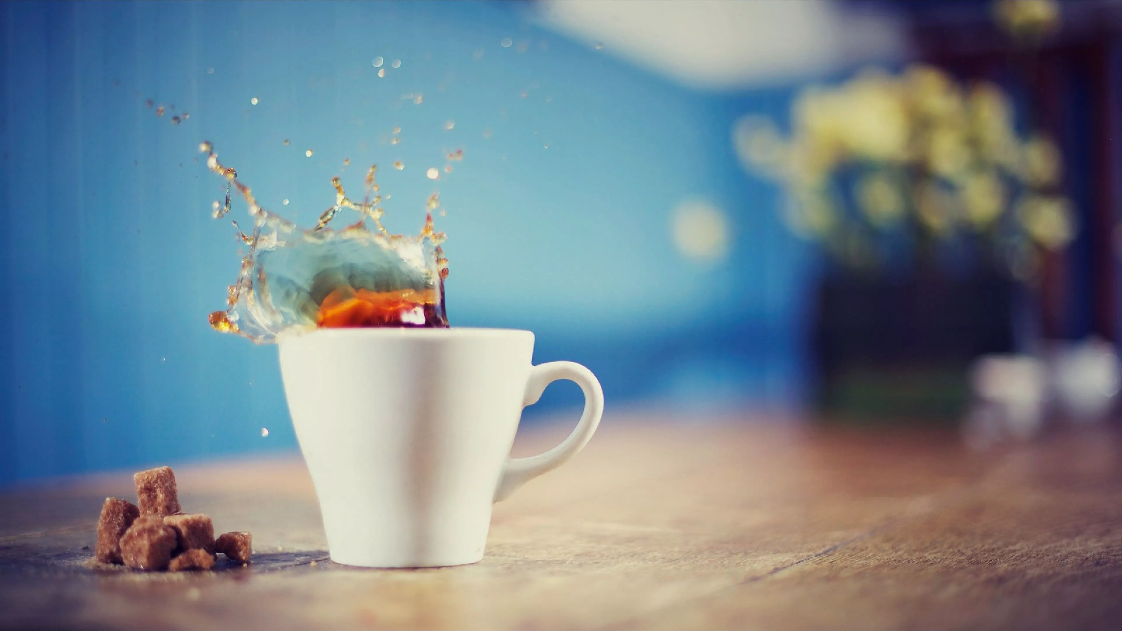 Tea Splash Wallpaper, HD Creative