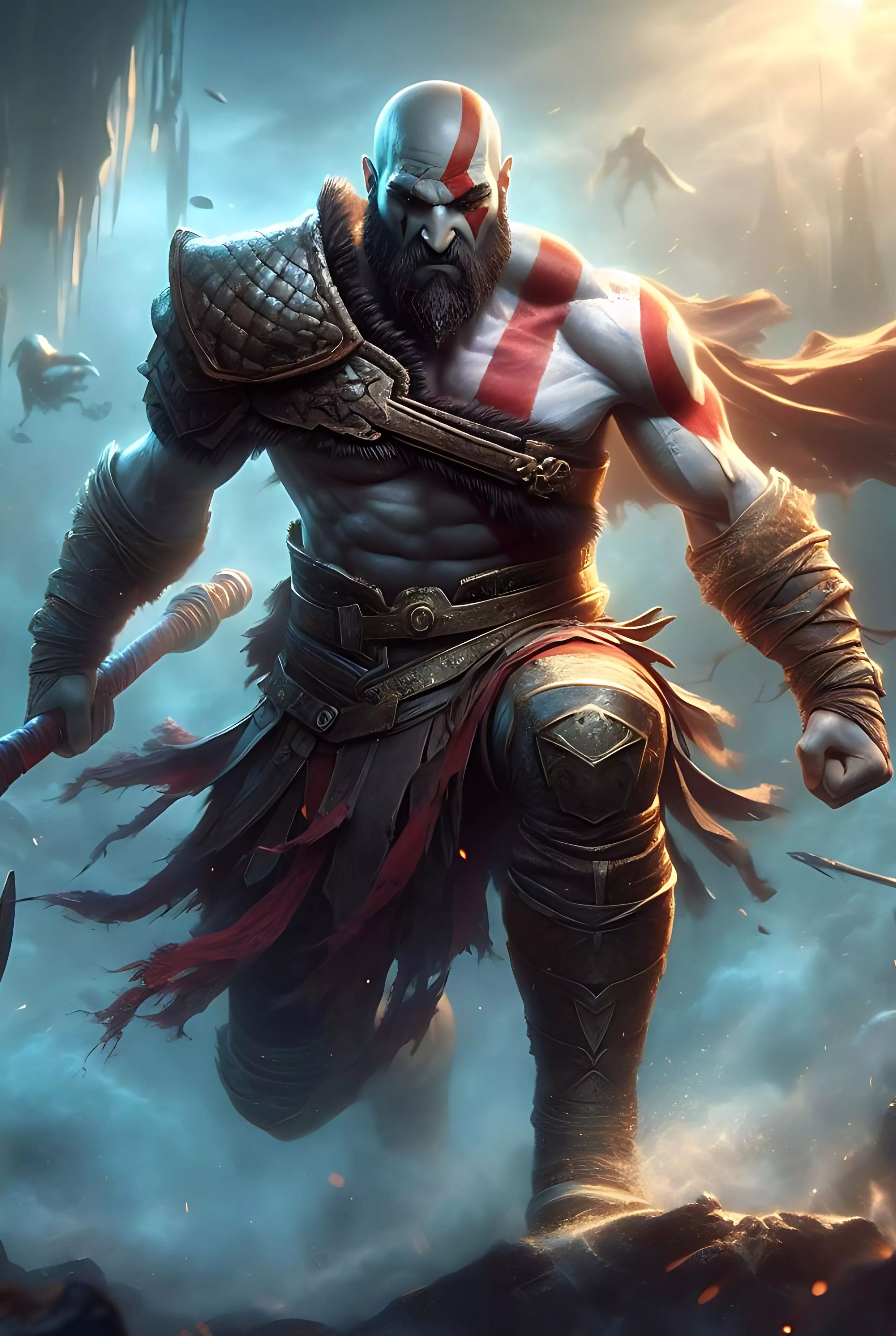 Kratos (God Of War) Phone Wallpaper