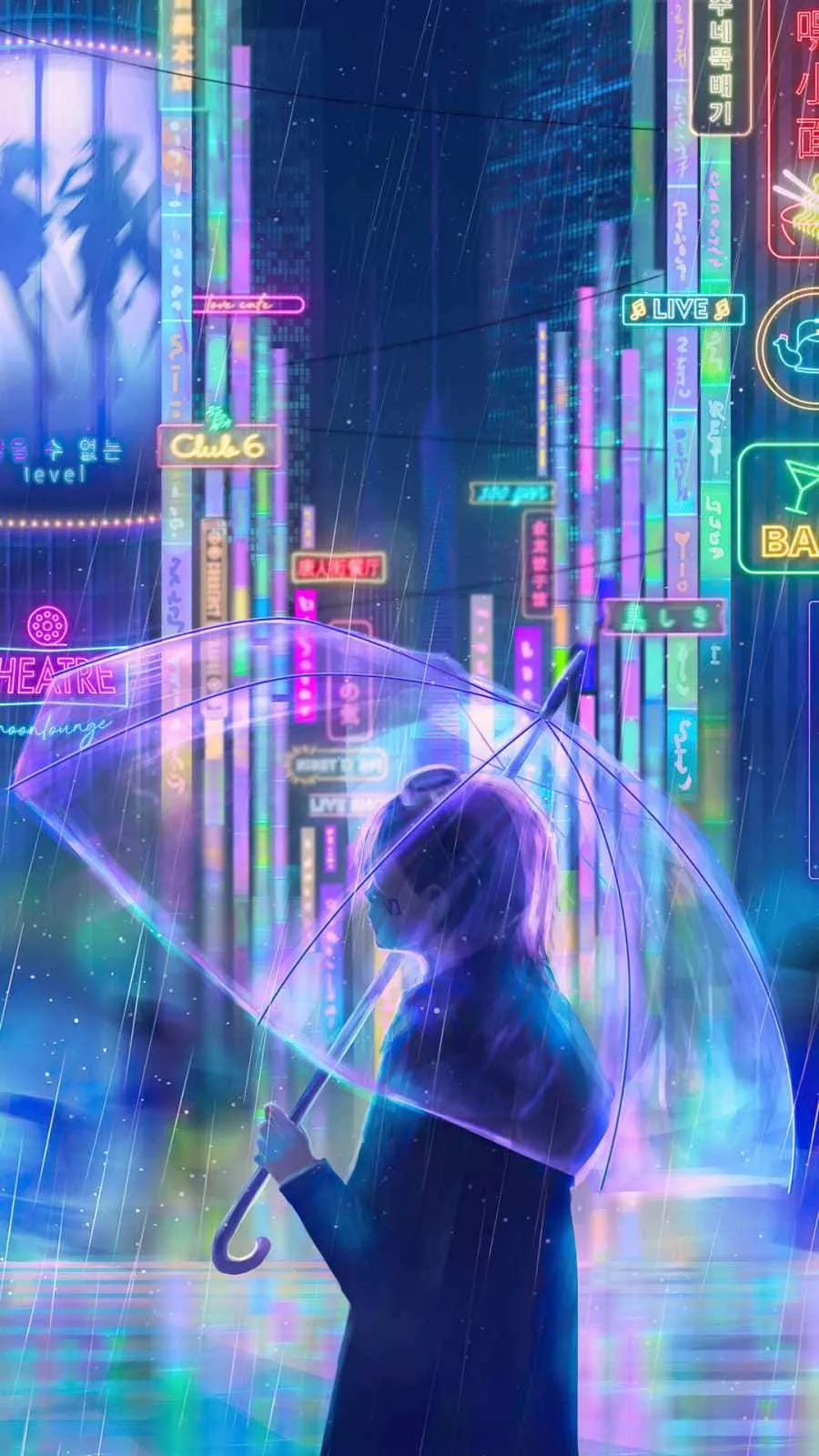 Download Neon Anime Transparent