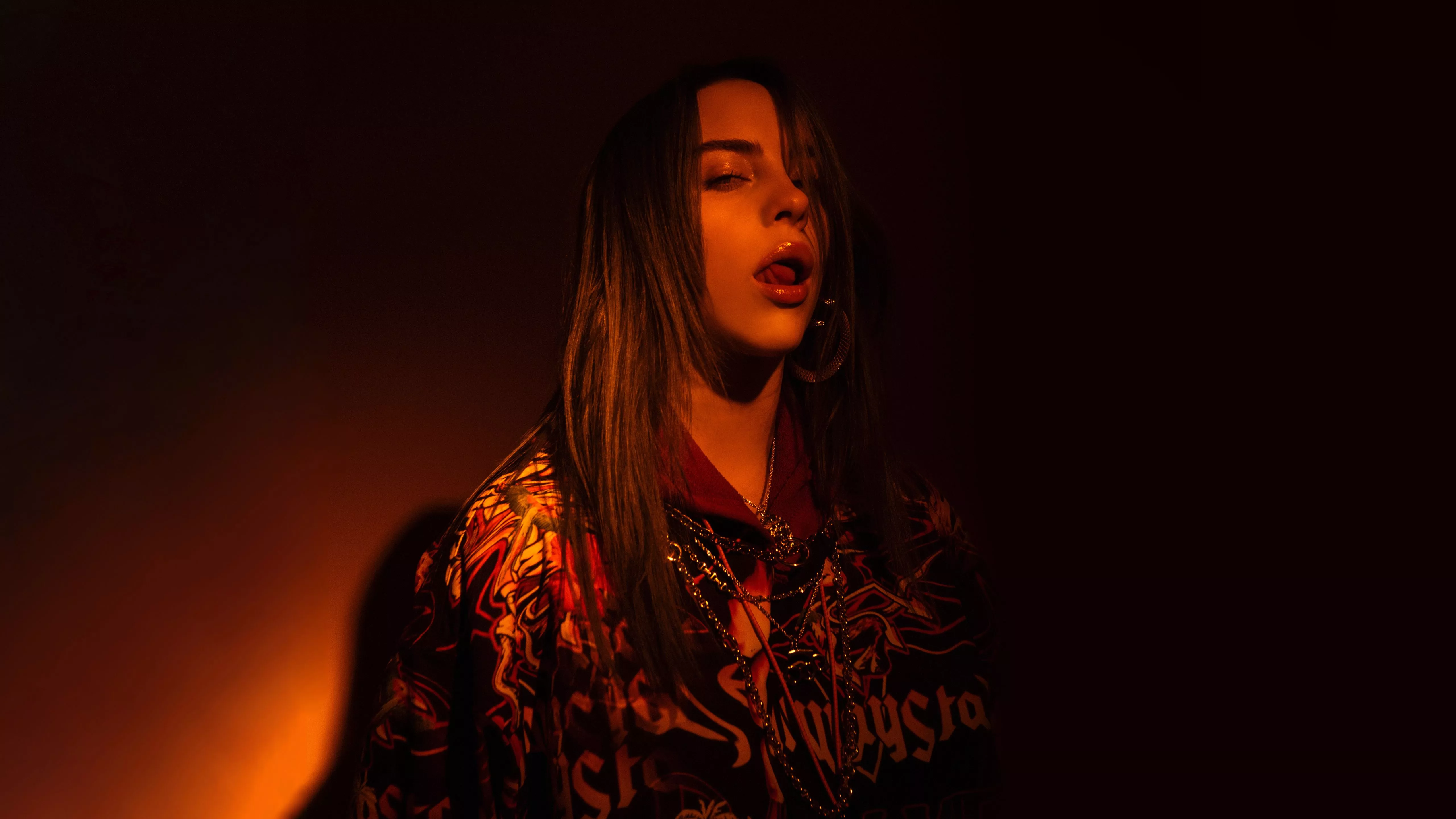Billie Eilish Is Standing In Dark