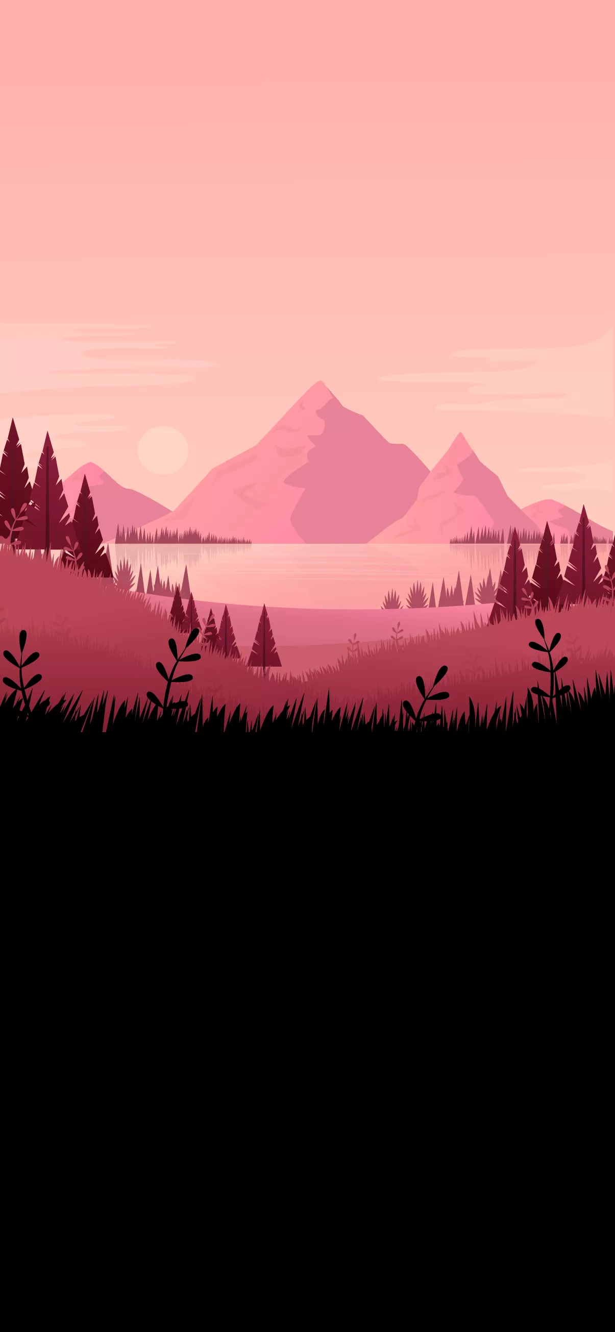 AMOLED MINIMALIST NATURE LANDSCAPE