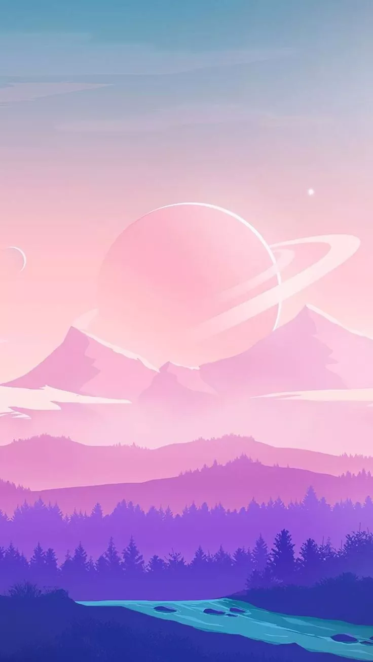 Alien Moon Nature iPhone Wallpaper