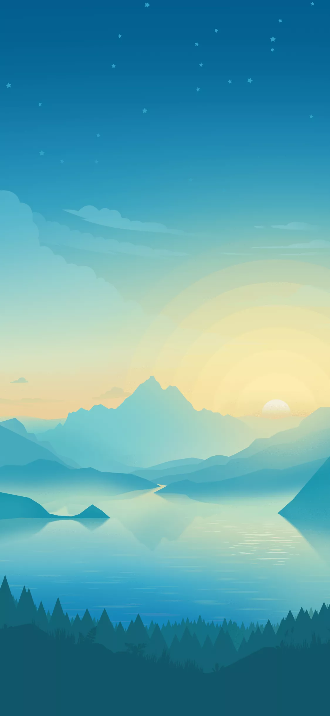 Lakeside Wallpaper 4K, Sunrise, Early