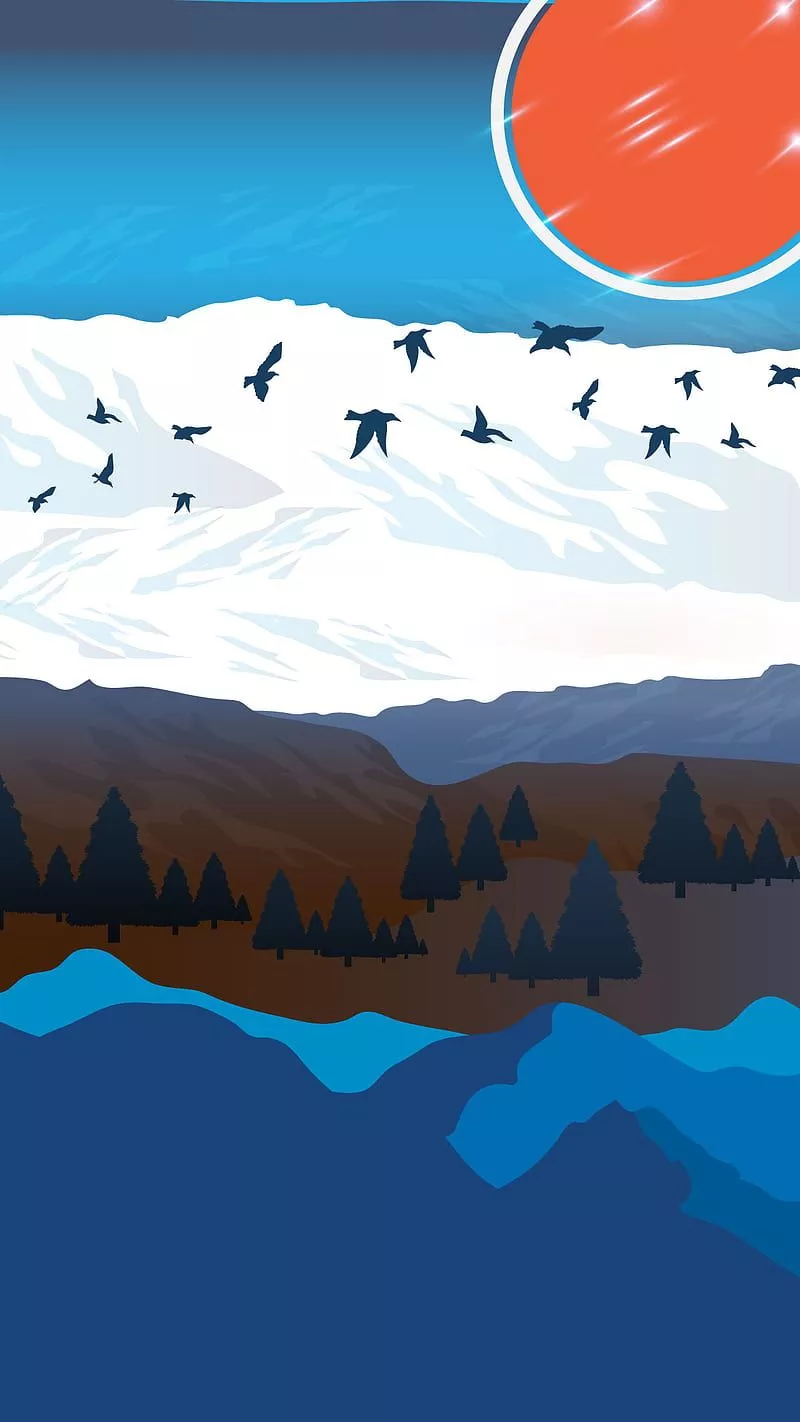 HD minimalist nature wallpaper