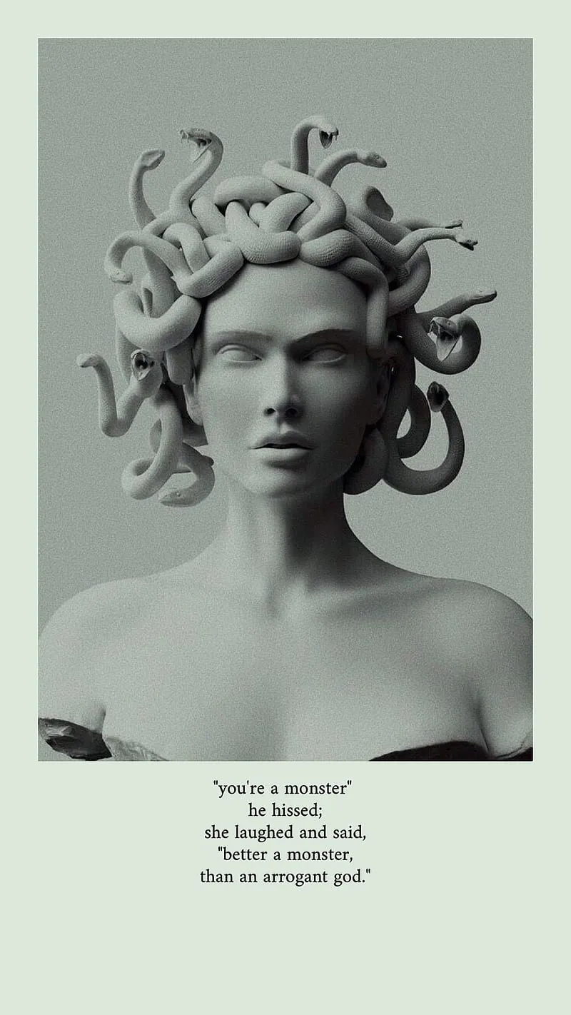 Medusa :). Greek mythology art, Aesthetic art, Mythology art, Greek God Aesthetic, HD phone wallpaper