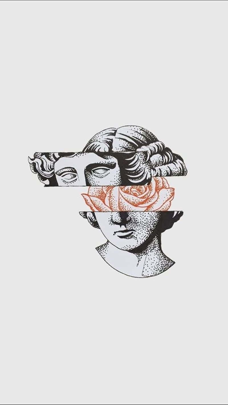 Download Greek Statue Rose Aesthetic
