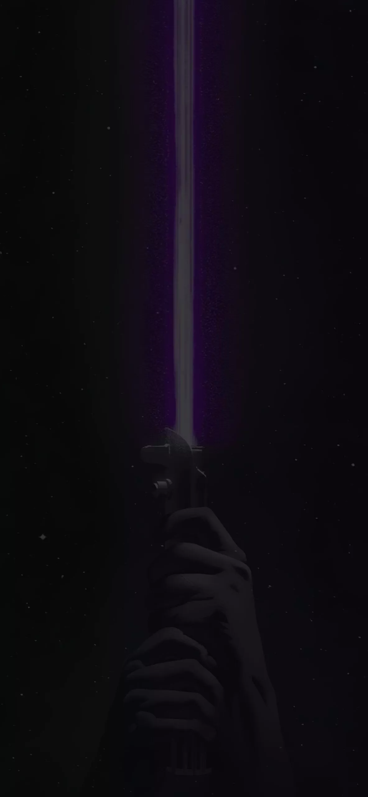 Glowing Purple Lightsaber Wallpaper