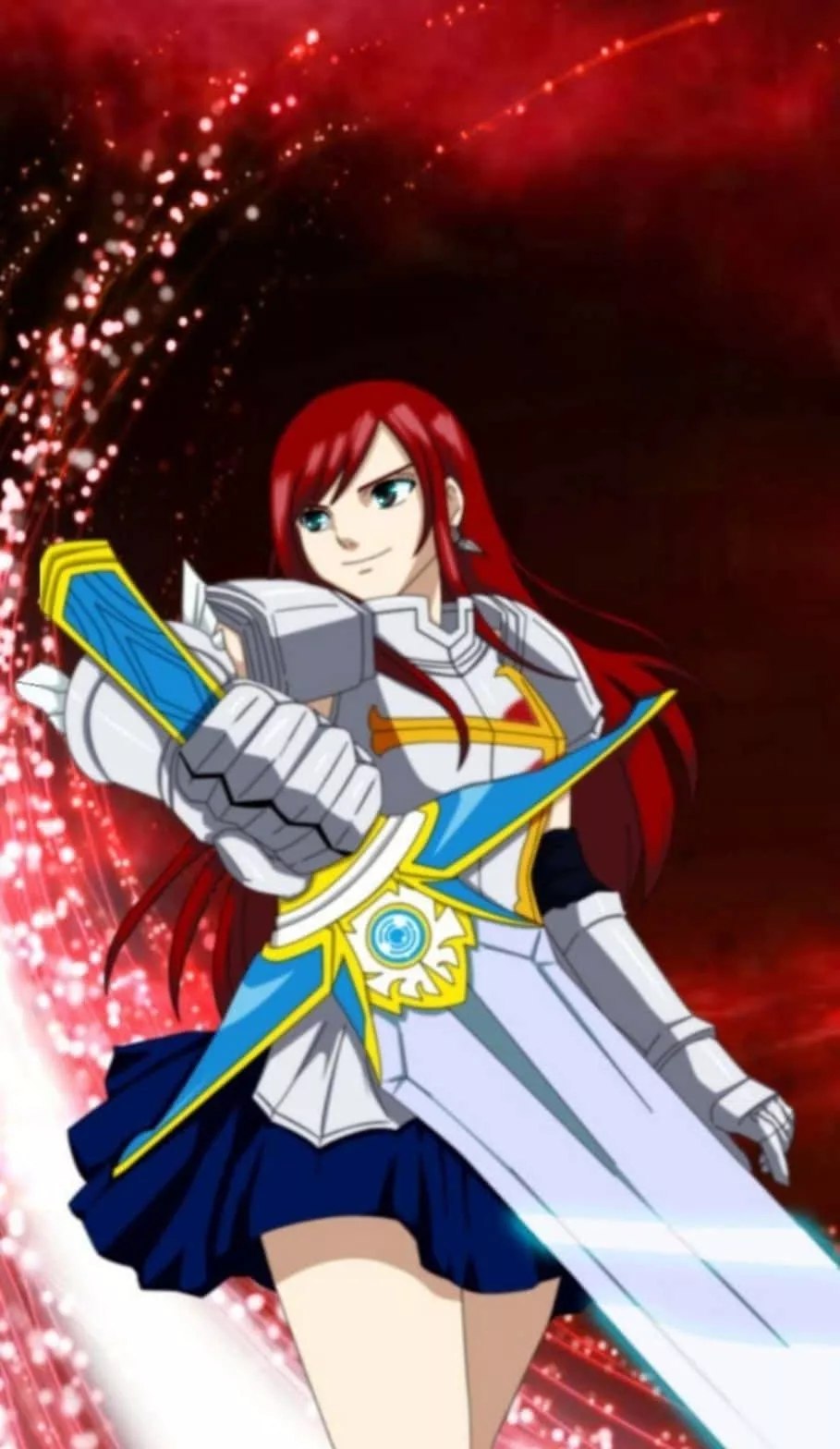 Download Fairy Tail iPhone Erza Scarlet