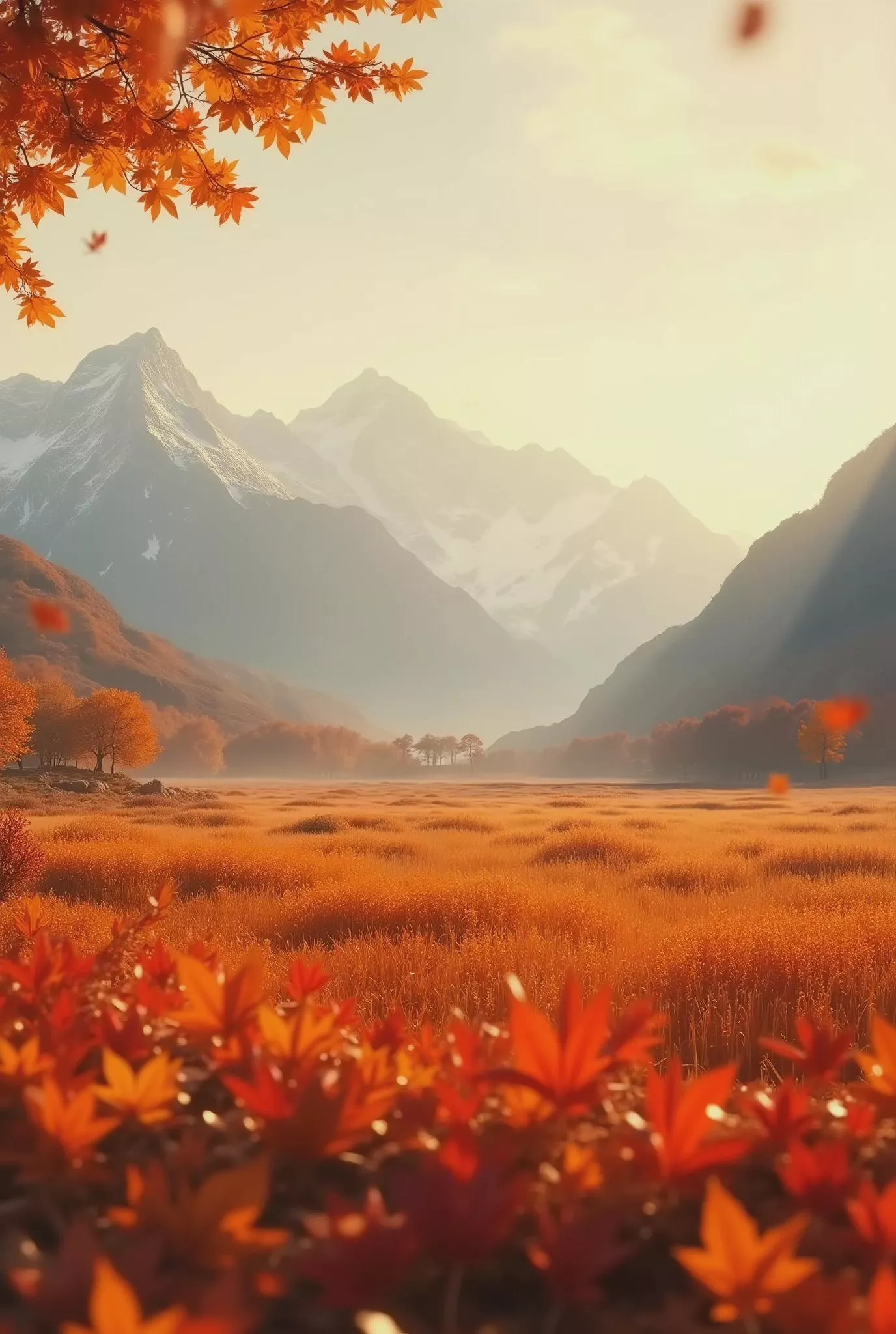 Autumn Mountains Landscape