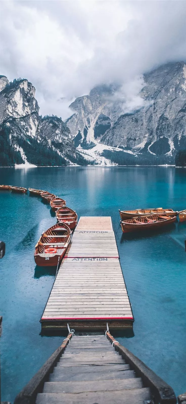 near mountains iPhone 12 Wallpaper