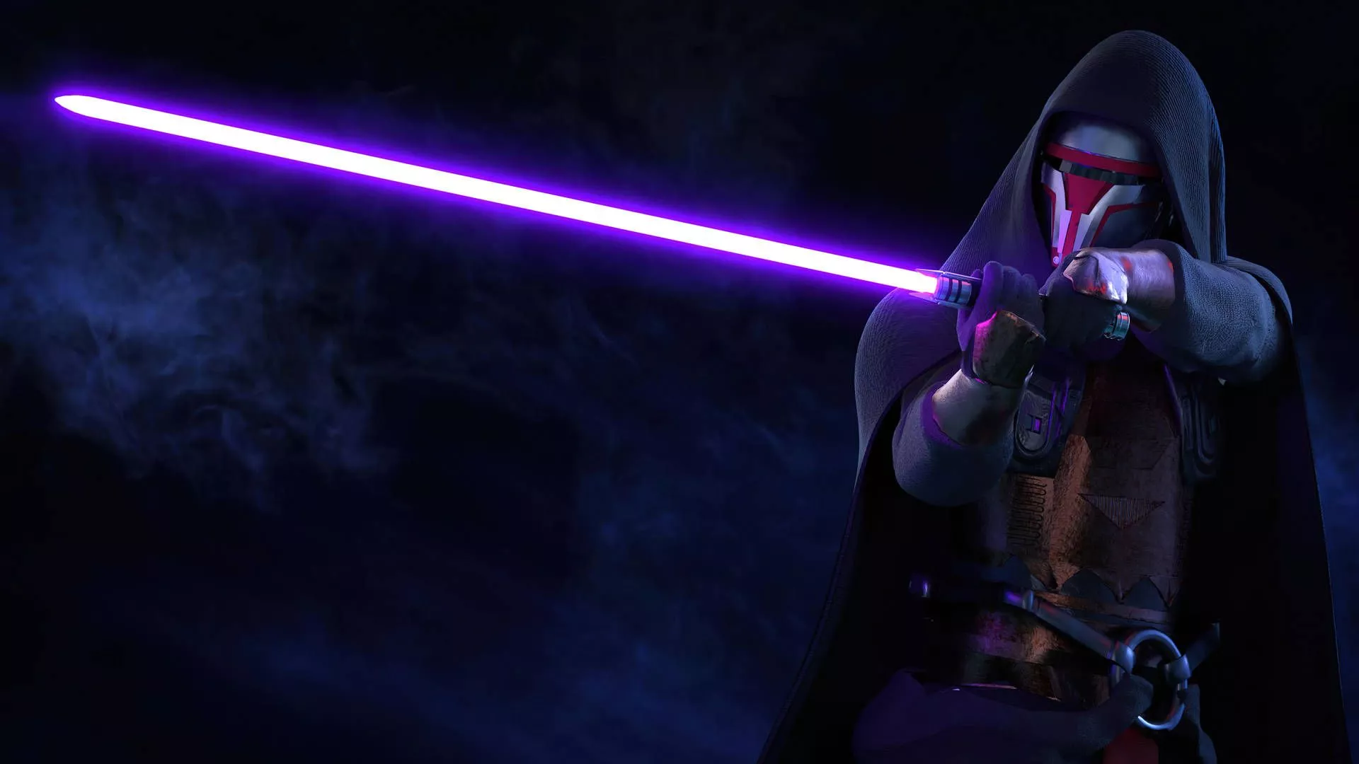 Purple Lightsaber Wallpaper