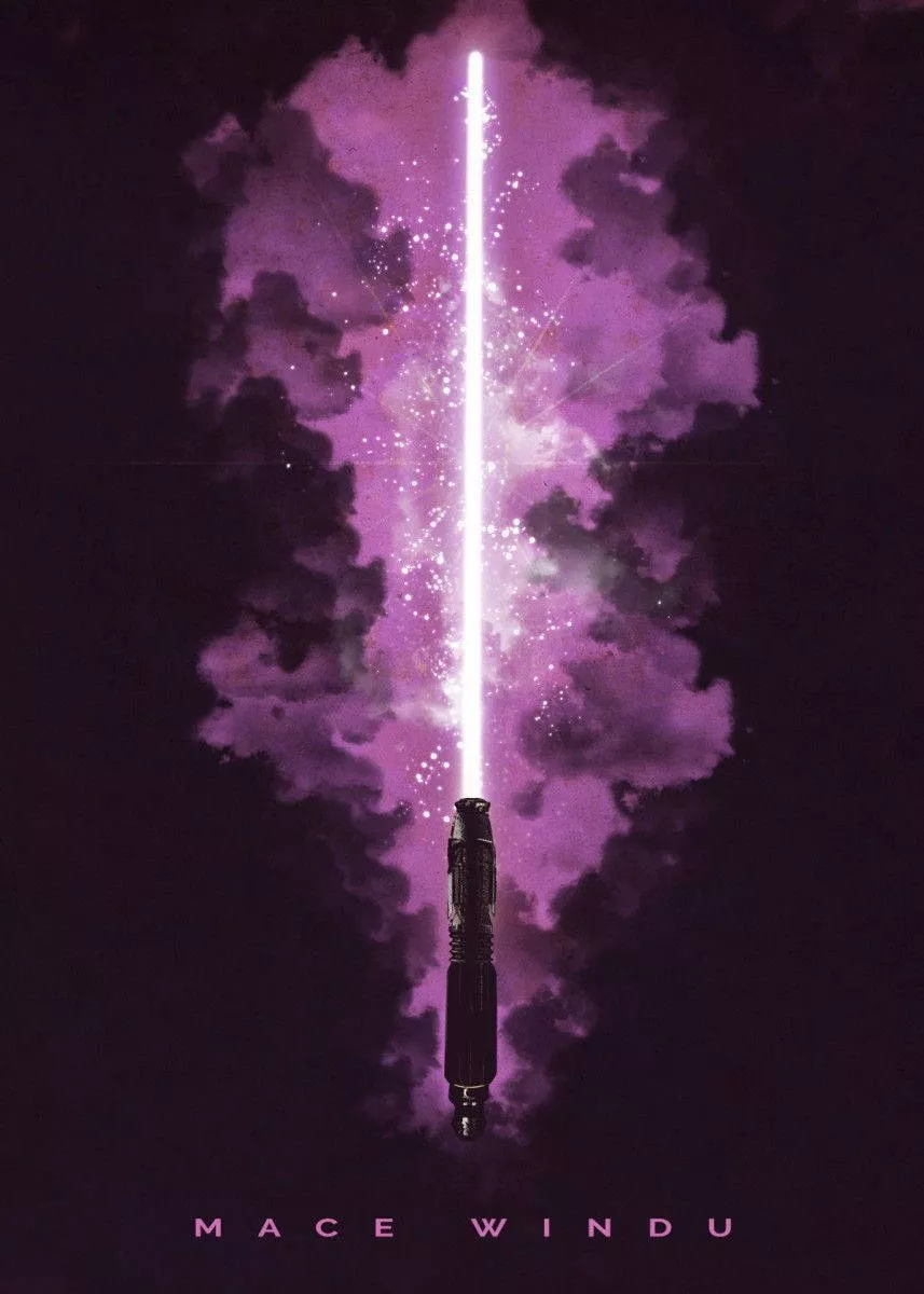 Purple Lightsaber HD Wallpaper