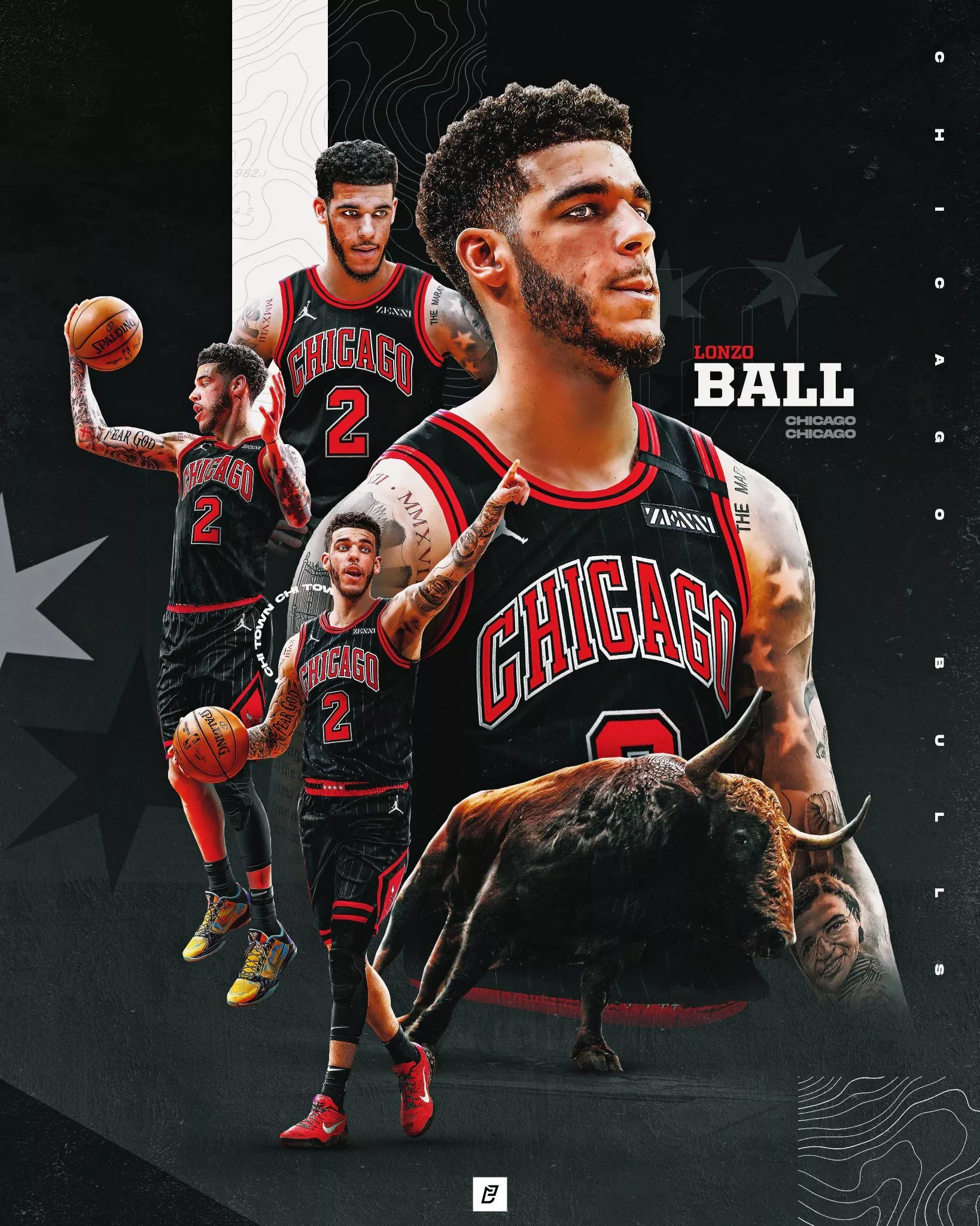 Lonzo Ball to the Chicago Bulls