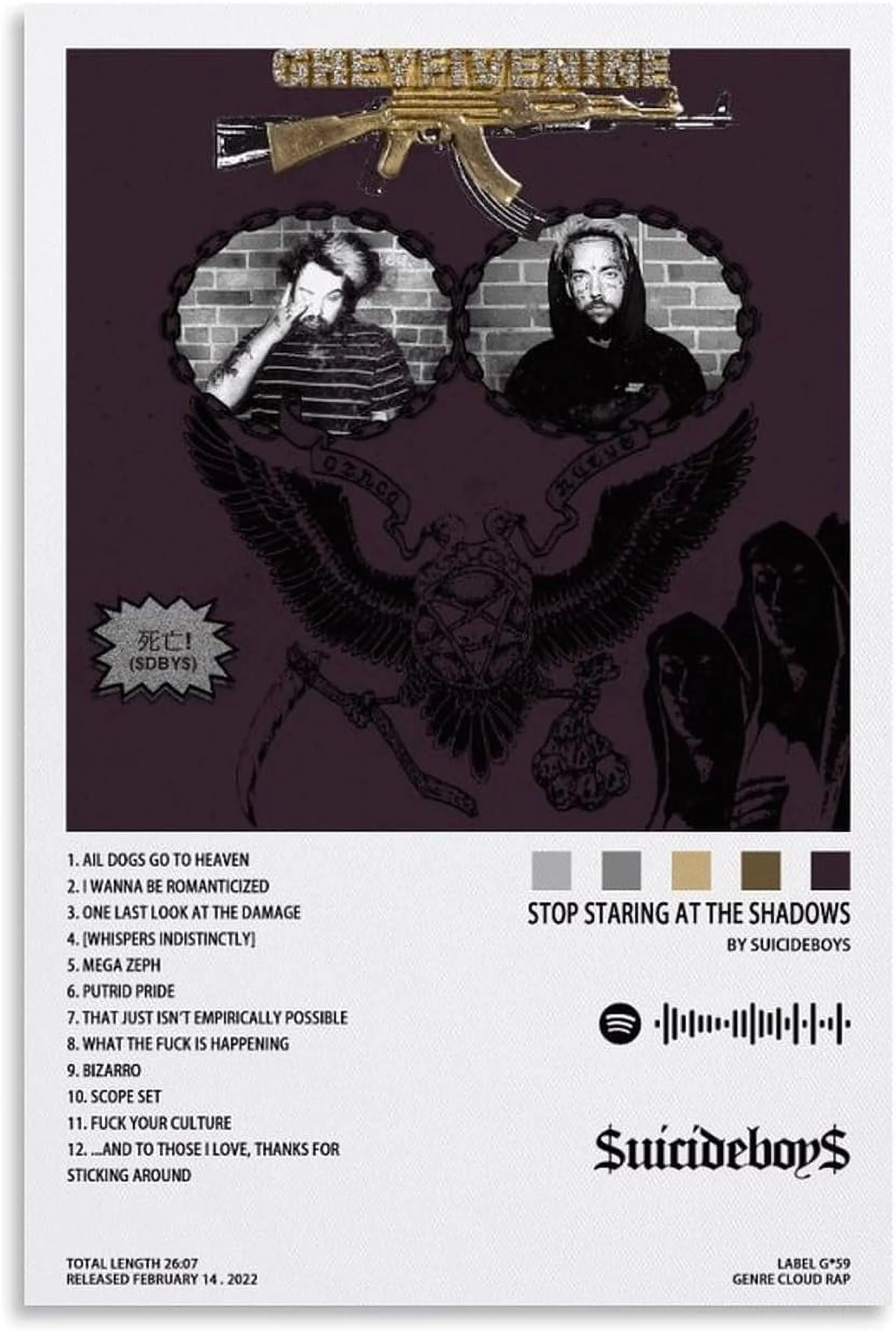 Suicideboys Poster STOP STARING AT THE