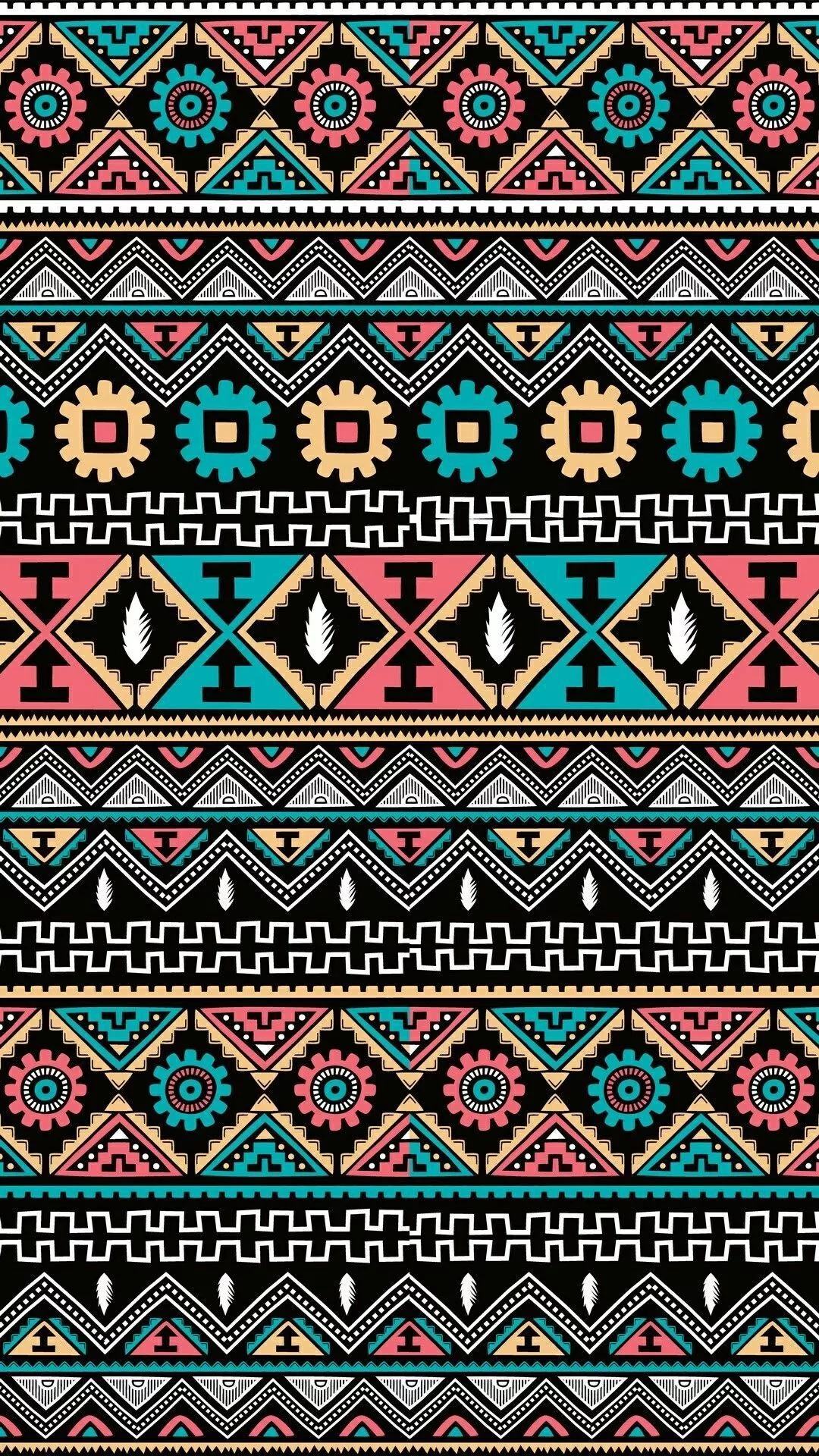 Elegant Tribal Pattern iPhone Wallpaper